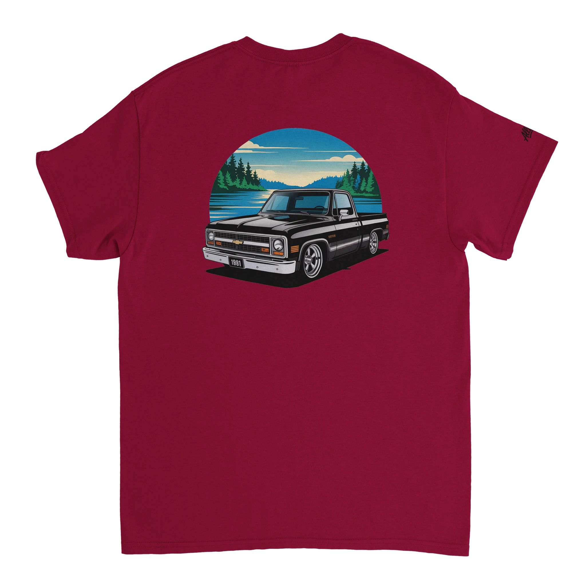 Chevy C10 Square Body T-Shirt color view - All Teez