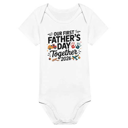 Baby Boy and Me First Fathers Day Onesie Proud Father - All Teez
