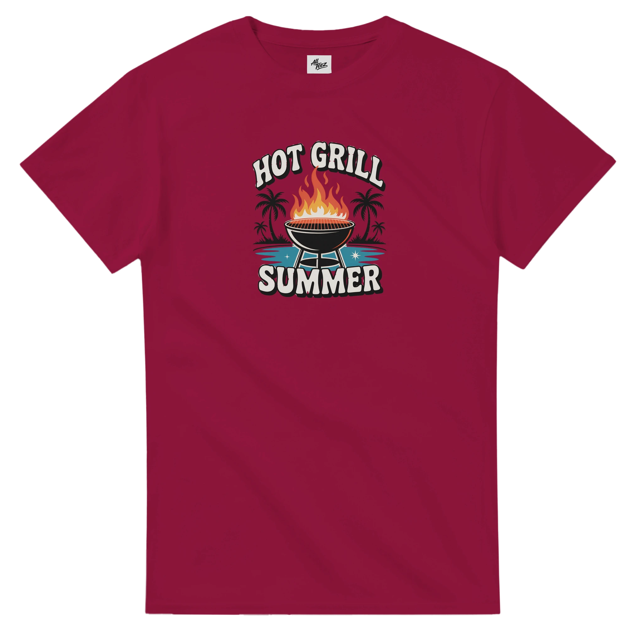 Grill Master Summer BBQ T-Shirt color view - All Teez
