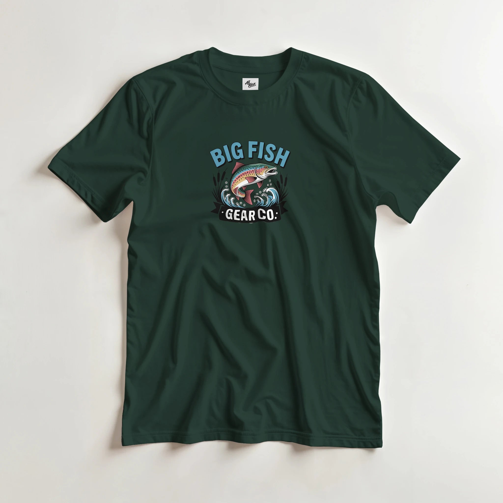 Catch of the Day Fishing T-Shirt back view - All Teez