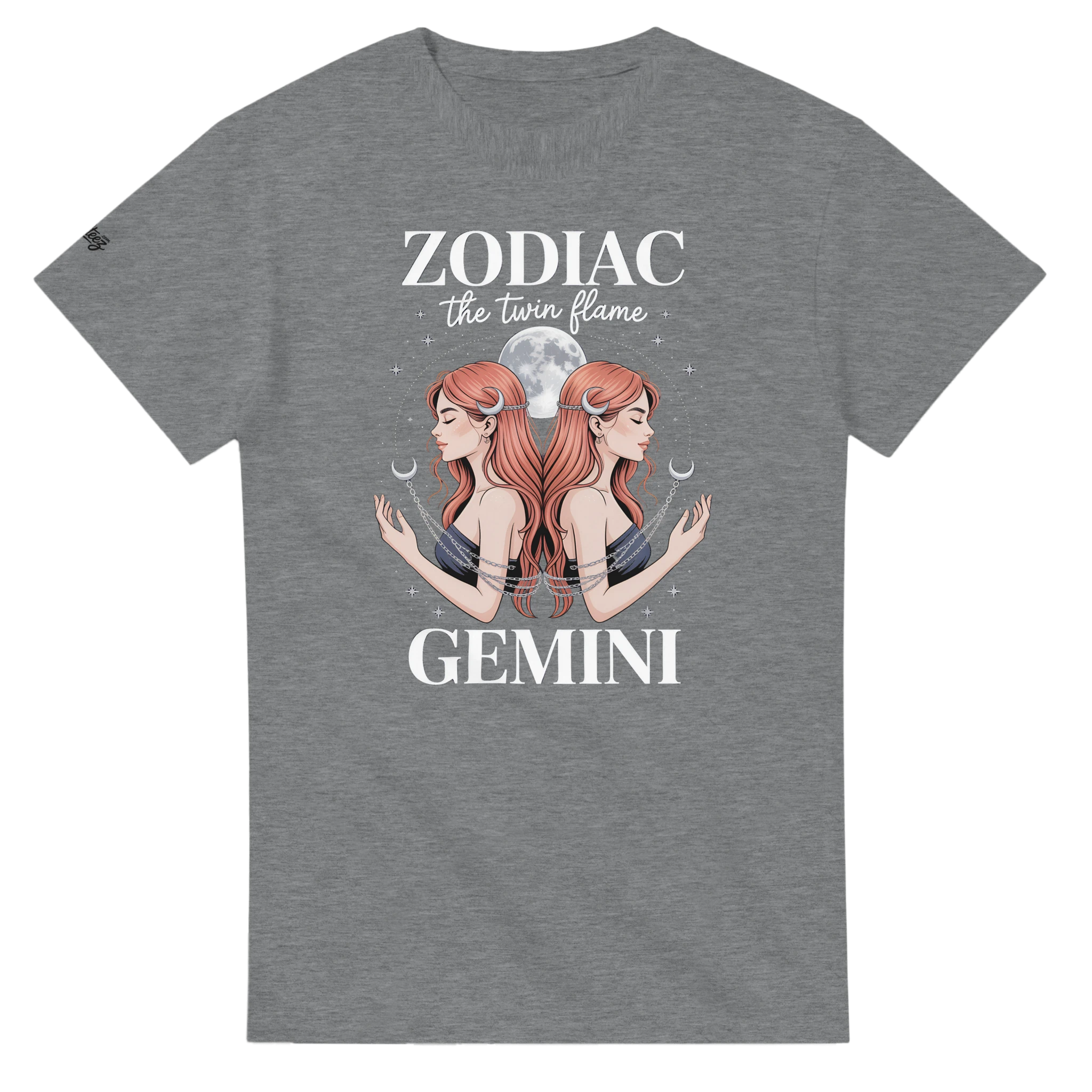 Gemini Astrology T-Shirt print close-up - All Teez