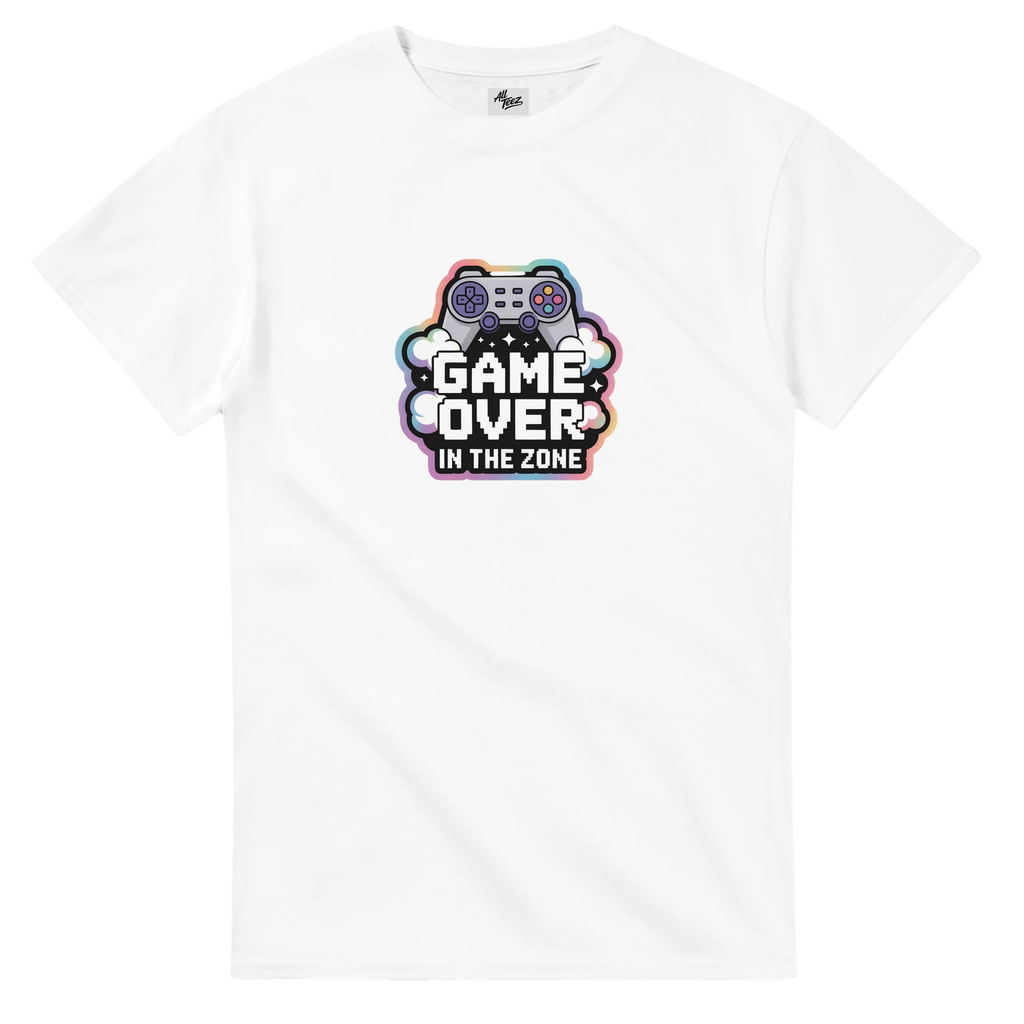 Retro Gamer Kids T-Shirt flat lay - All Teez