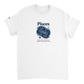 Pisces Zodiac Heavyweight Cotton Astrology Graphic T-Shirt - All Teez