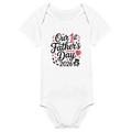 First Fathers Day Baby Onesie Proud Dad Announcement Bodysuit - All Teez