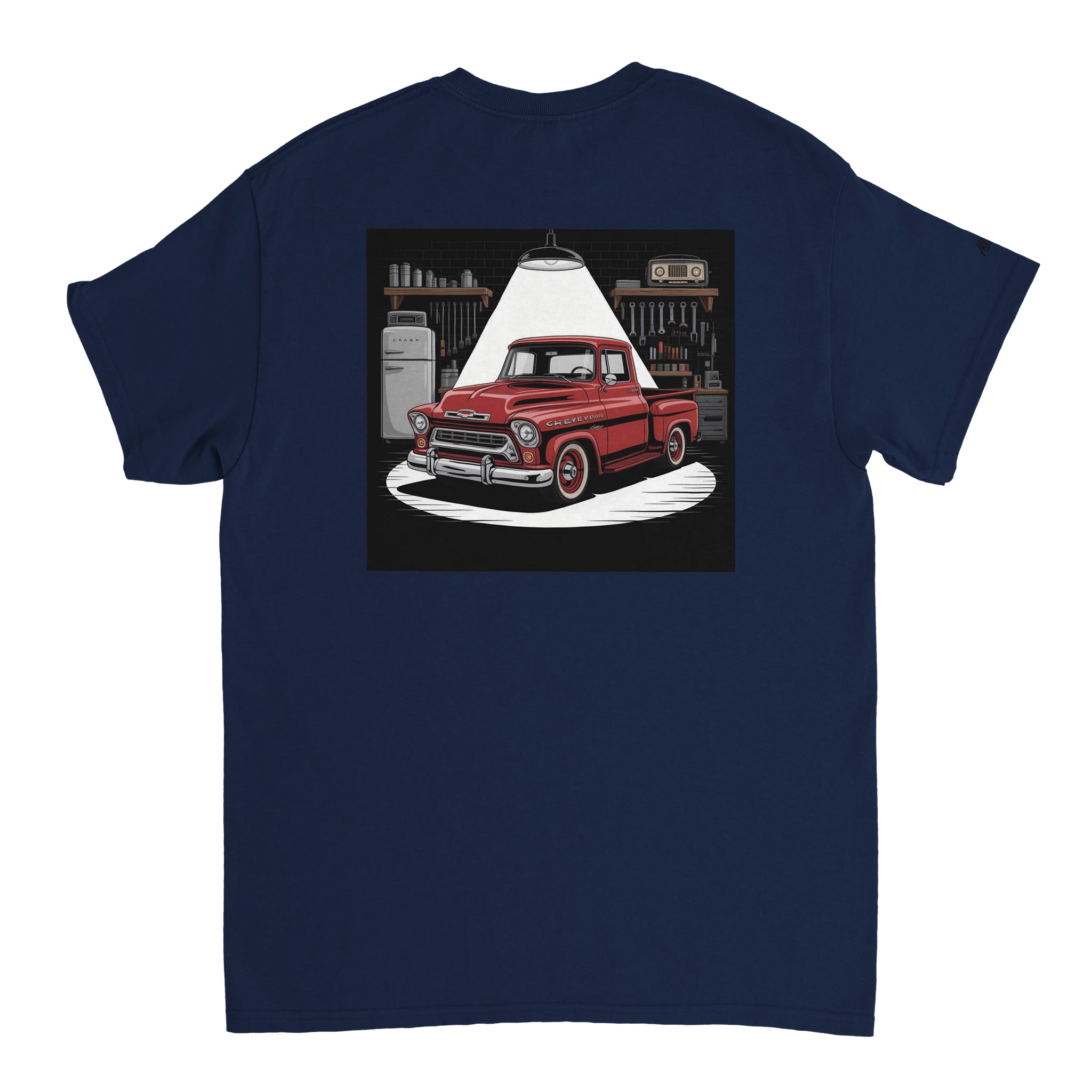 Classic 1950 Chevy C10 Truck T-Shirt detail - All Teez