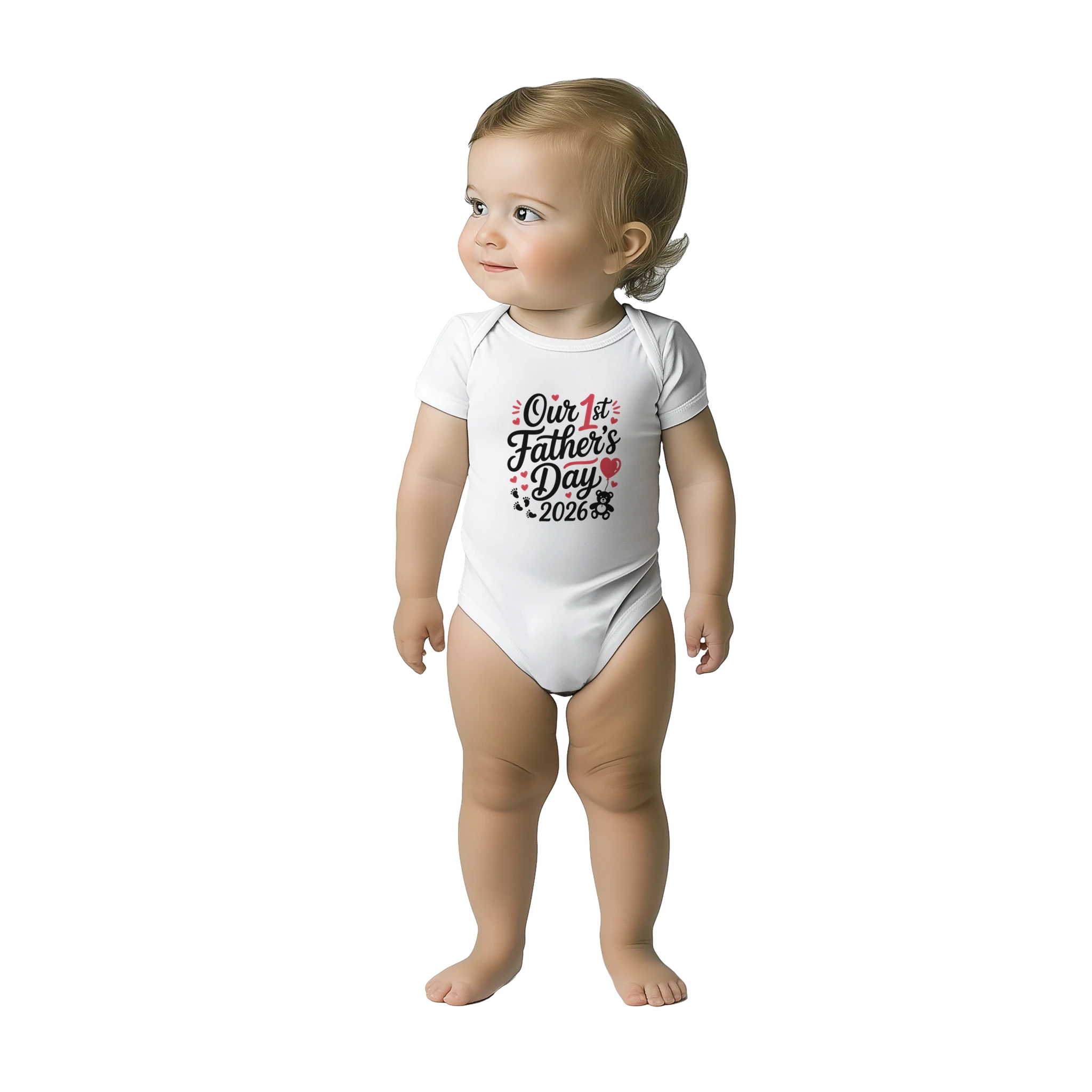 First Fathers Day Baby Onesie size guide - All Teez