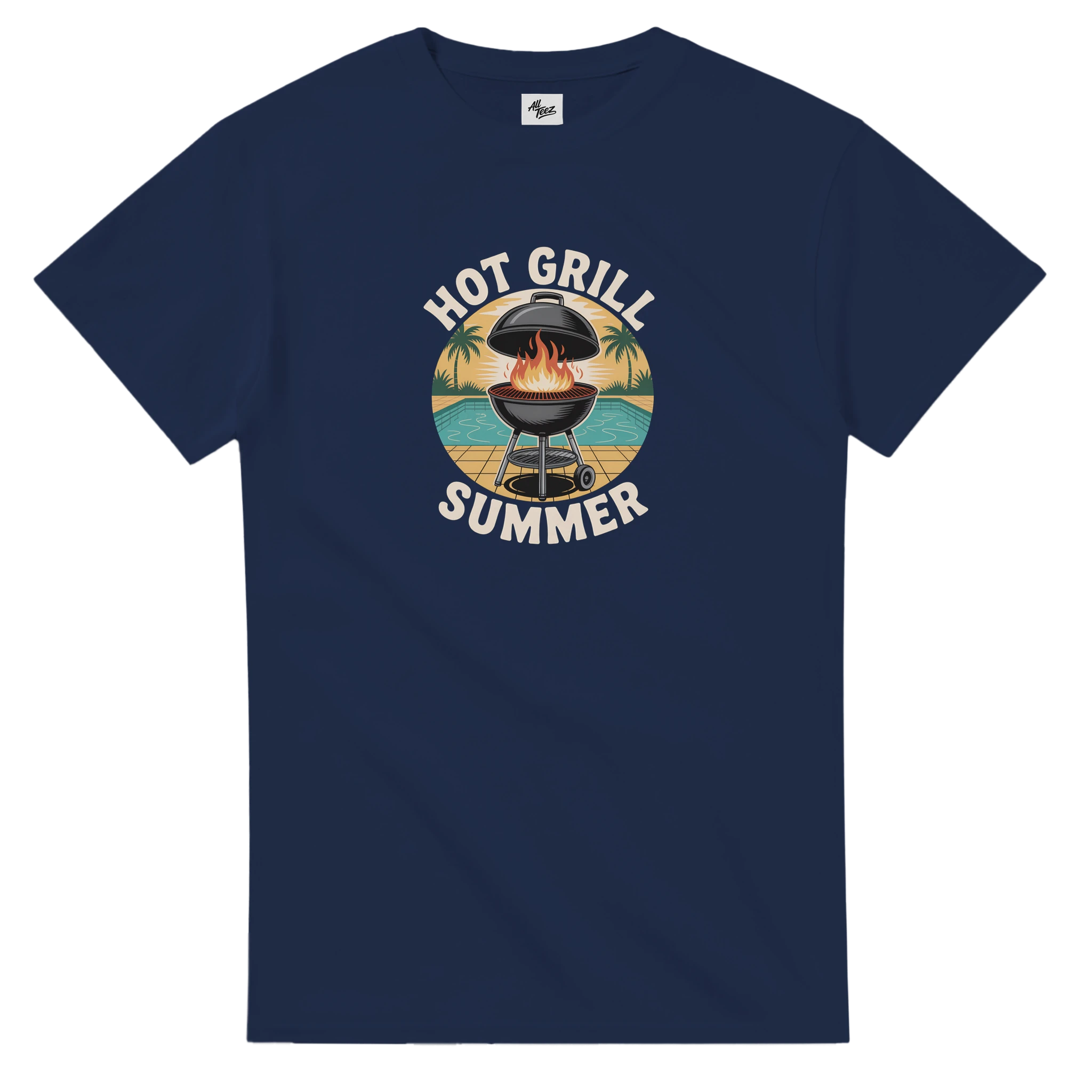 Grill Master BBQ T-Shirt color view - All Teez