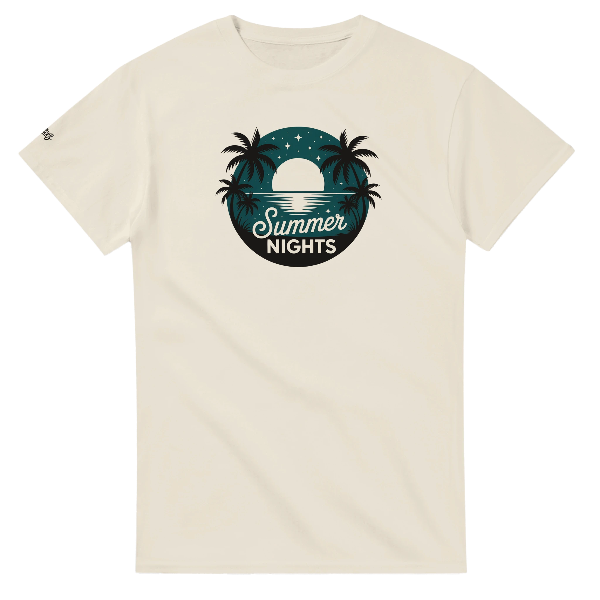 Moonlit Beach Wave T-Shirt print close-up - All Teez
