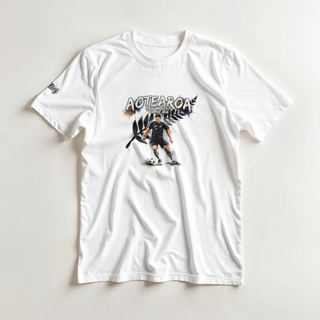 Ivory Coast soccer Les Elephants watercolor graphic tee - orange green white Summer 2026 design