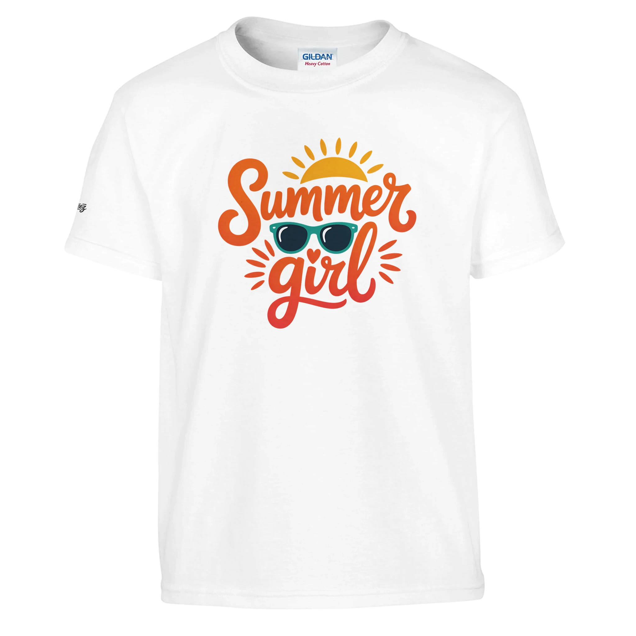 Summer Girl T-Shirt flat lay - All Teez