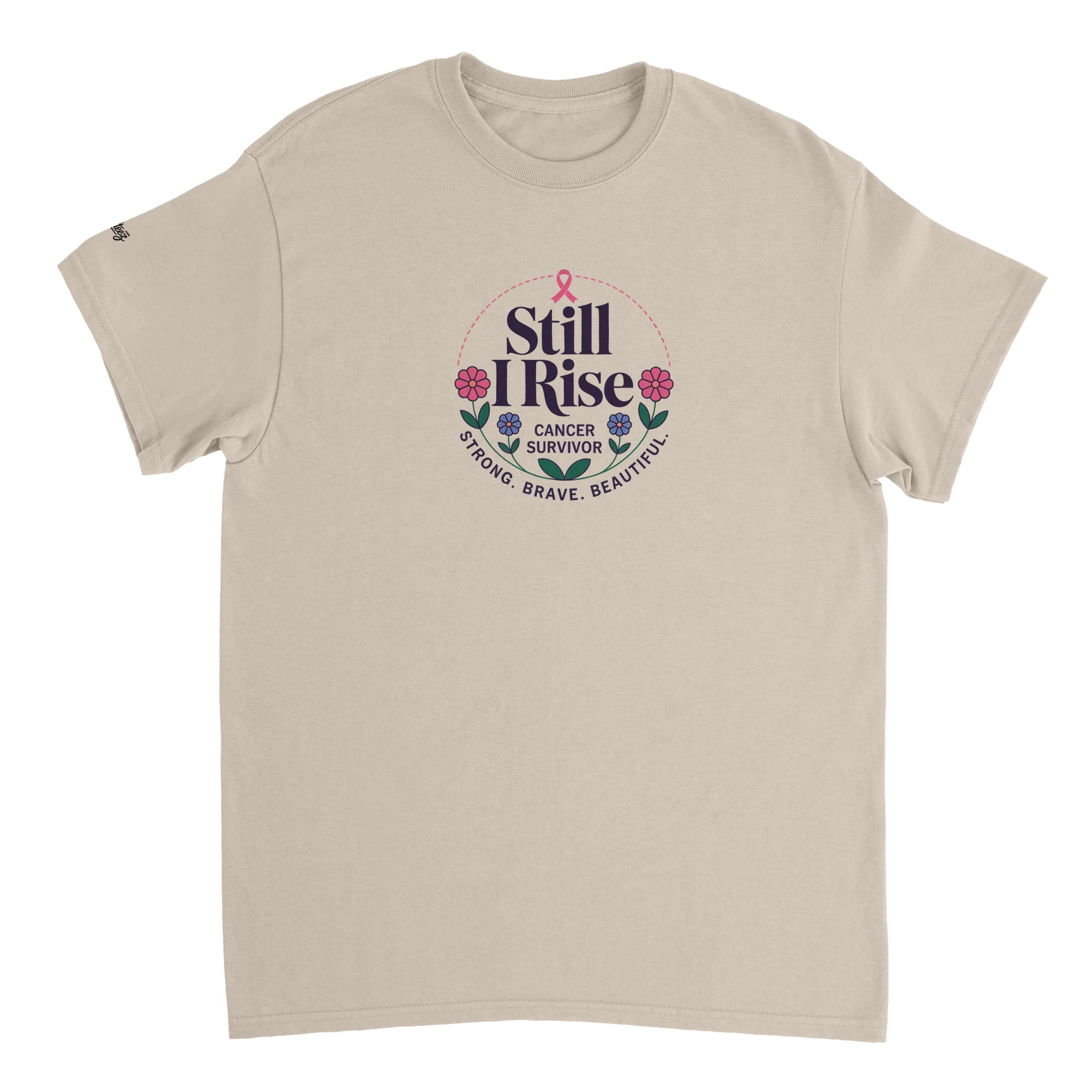 Strong Survivor Cancer Awareness T-Shirt color view - All Teez
