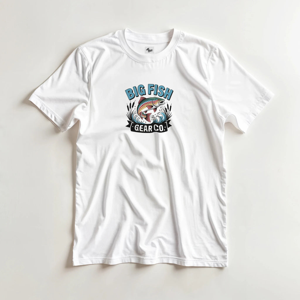 Catch of the Day Fishing T-Shirt flat lay - All Teez