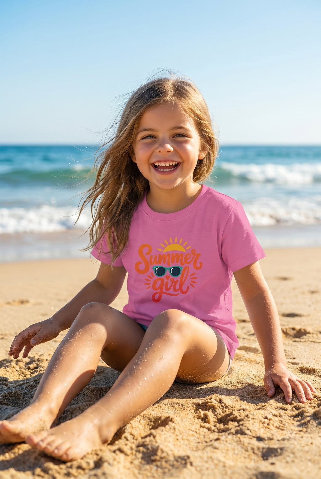 Summer Girl T-Shirt lifestyle photo - All Teez