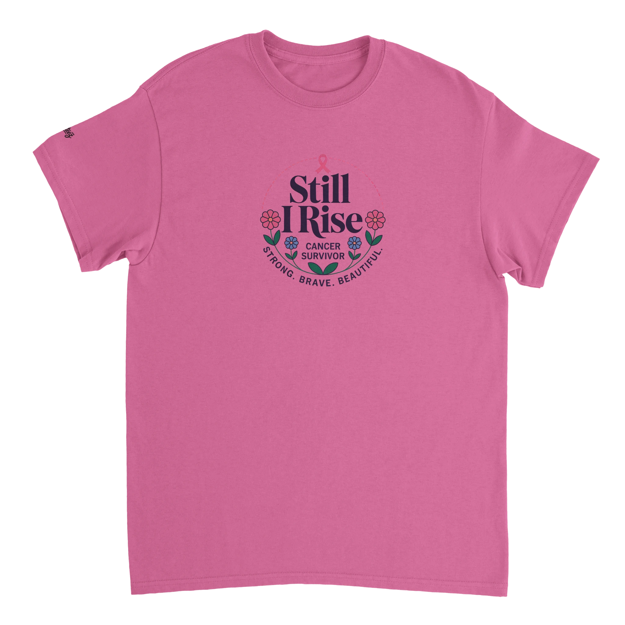 Strong Survivor Cancer Awareness T-Shirt detail - All Teez