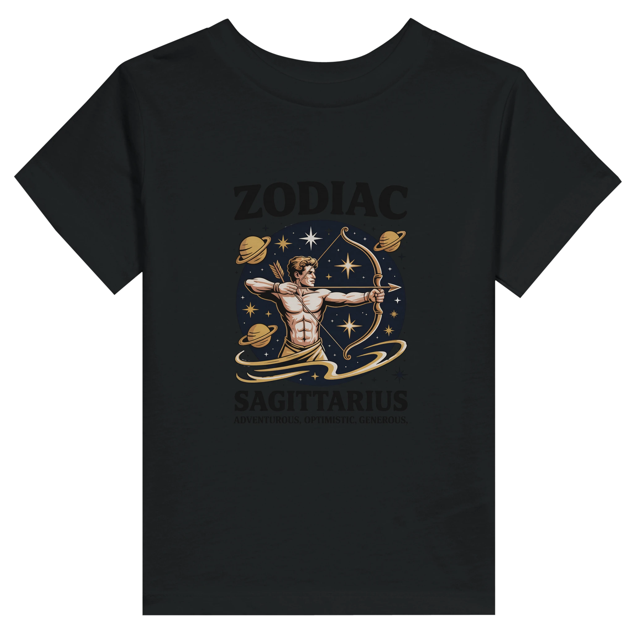 Sagittarius Toddler T-Shirt print close-up - All Teez