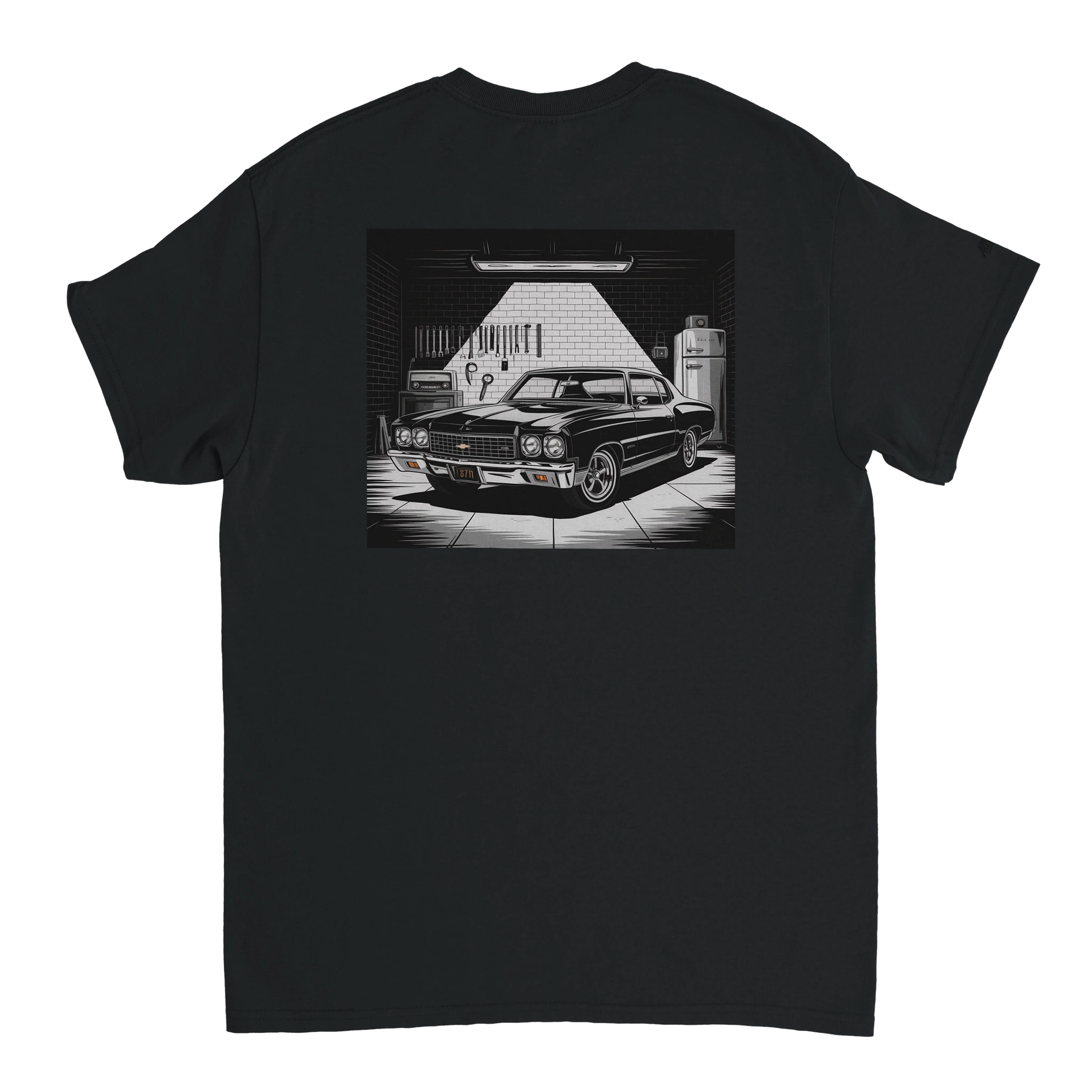 71 Chevy Monte Carlo T-Shirt back view - All Teez
