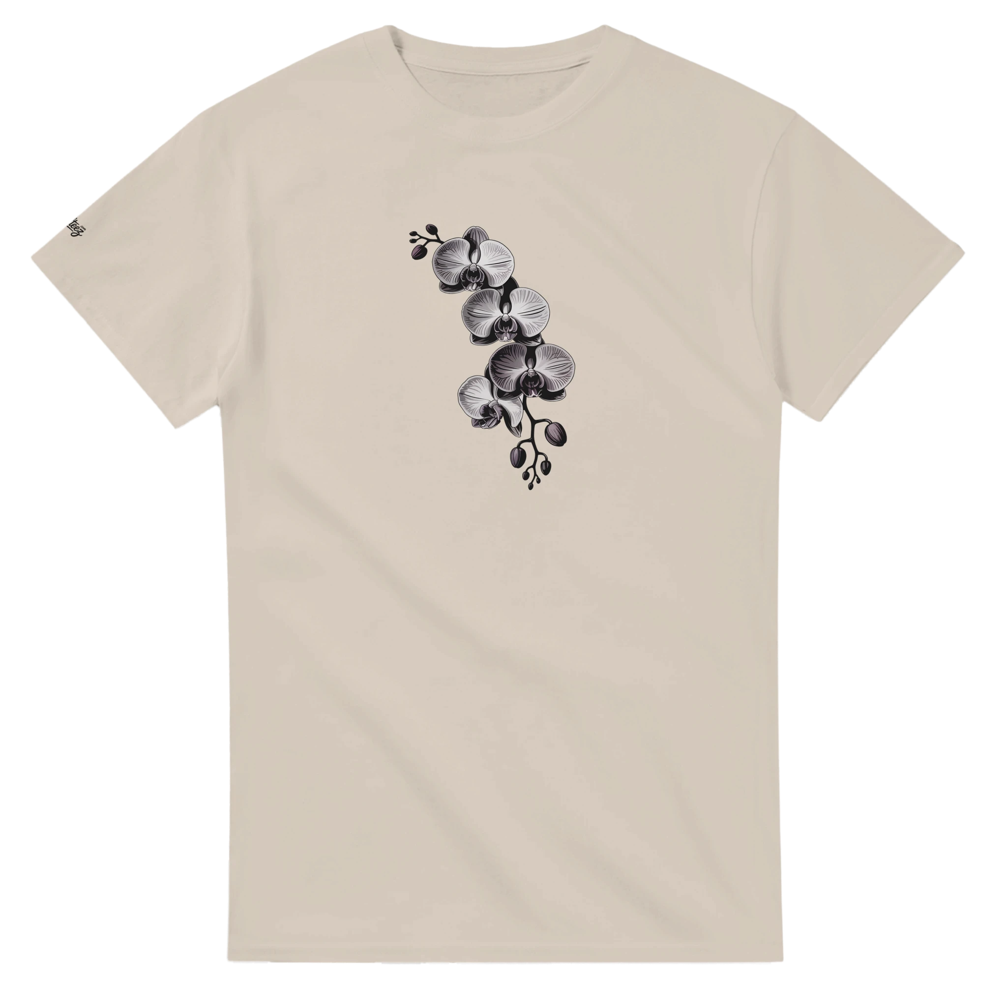 Orchid Floral Print T-Shirt size guide - All Teez
