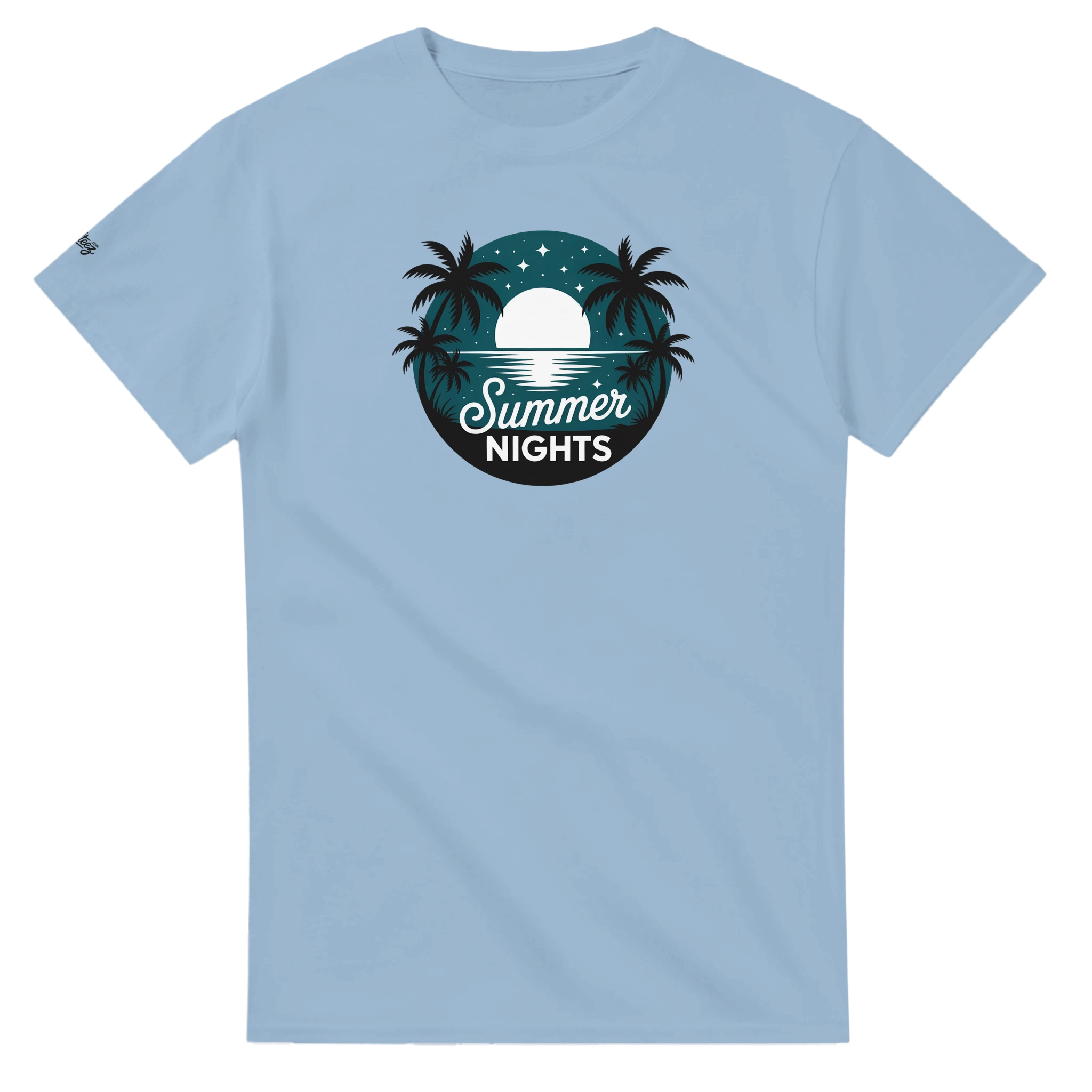 Moonlit Beach Wave T-Shirt flat lay - All Teez