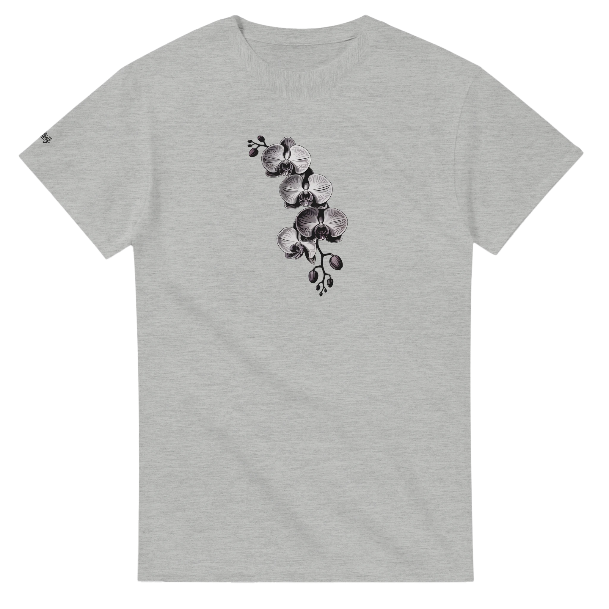 Orchid Floral Print T-Shirt graphic design - All Teez