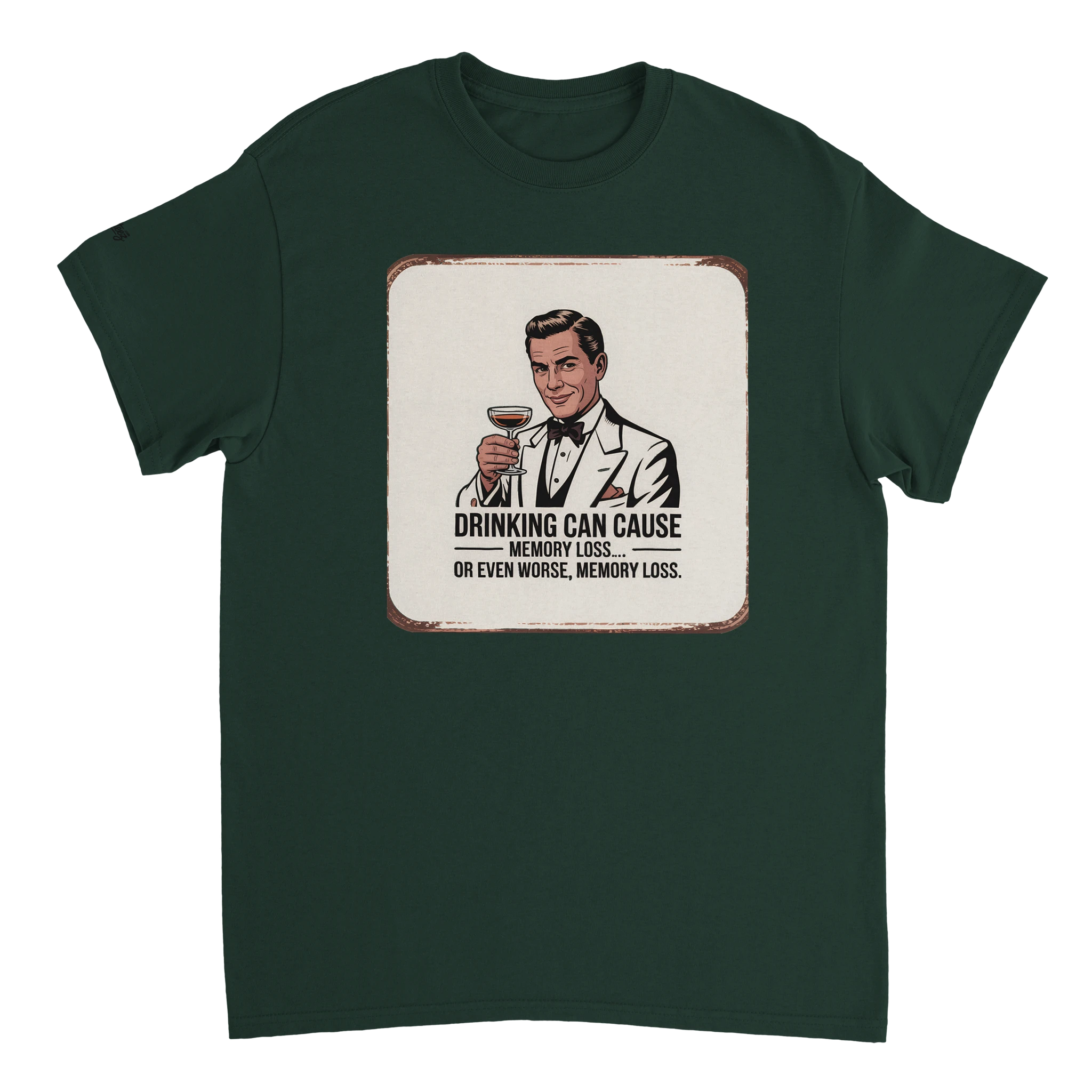Funny Drinking Quote Premium Heavyweight Cotton Graphic T-Shirt - All Teez