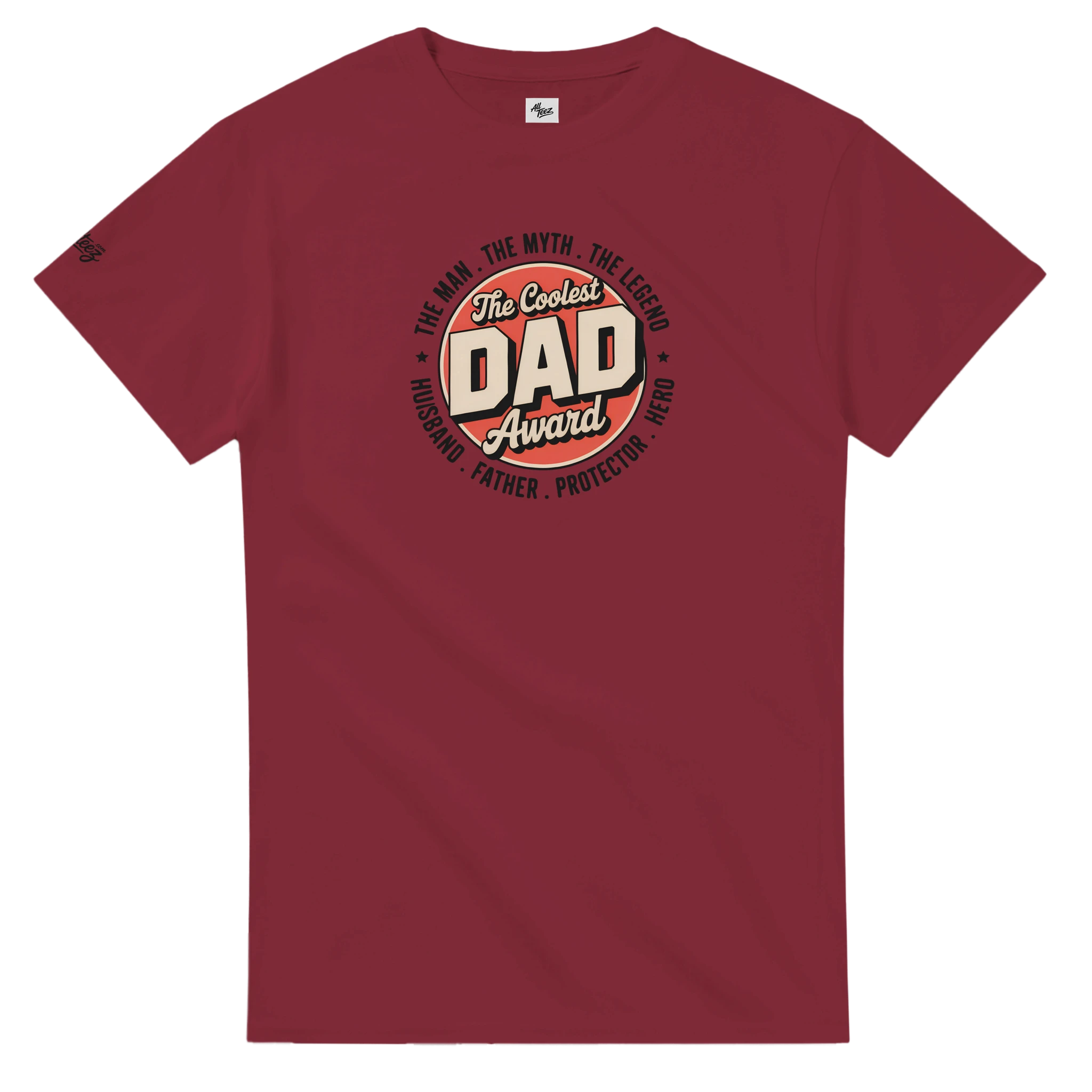 Coolest Dad Award T-Shirt graphic design - All Teez