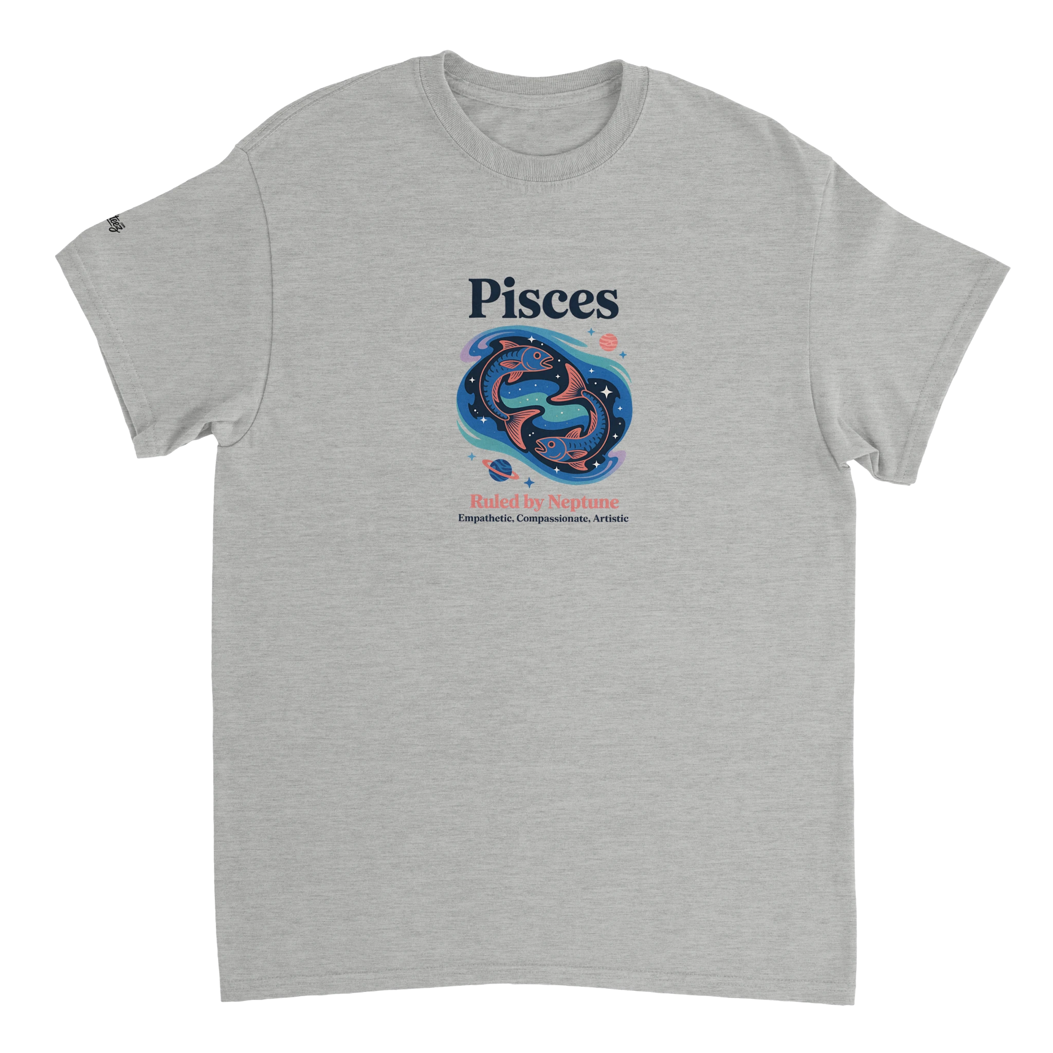 Pisces Zodiac T-Shirt color view - All Teez