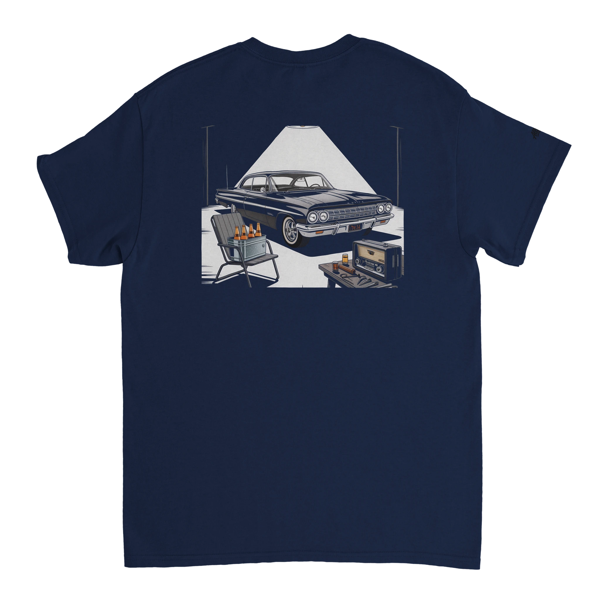 Vintage Classic Car T-Shirt back view - All Teez