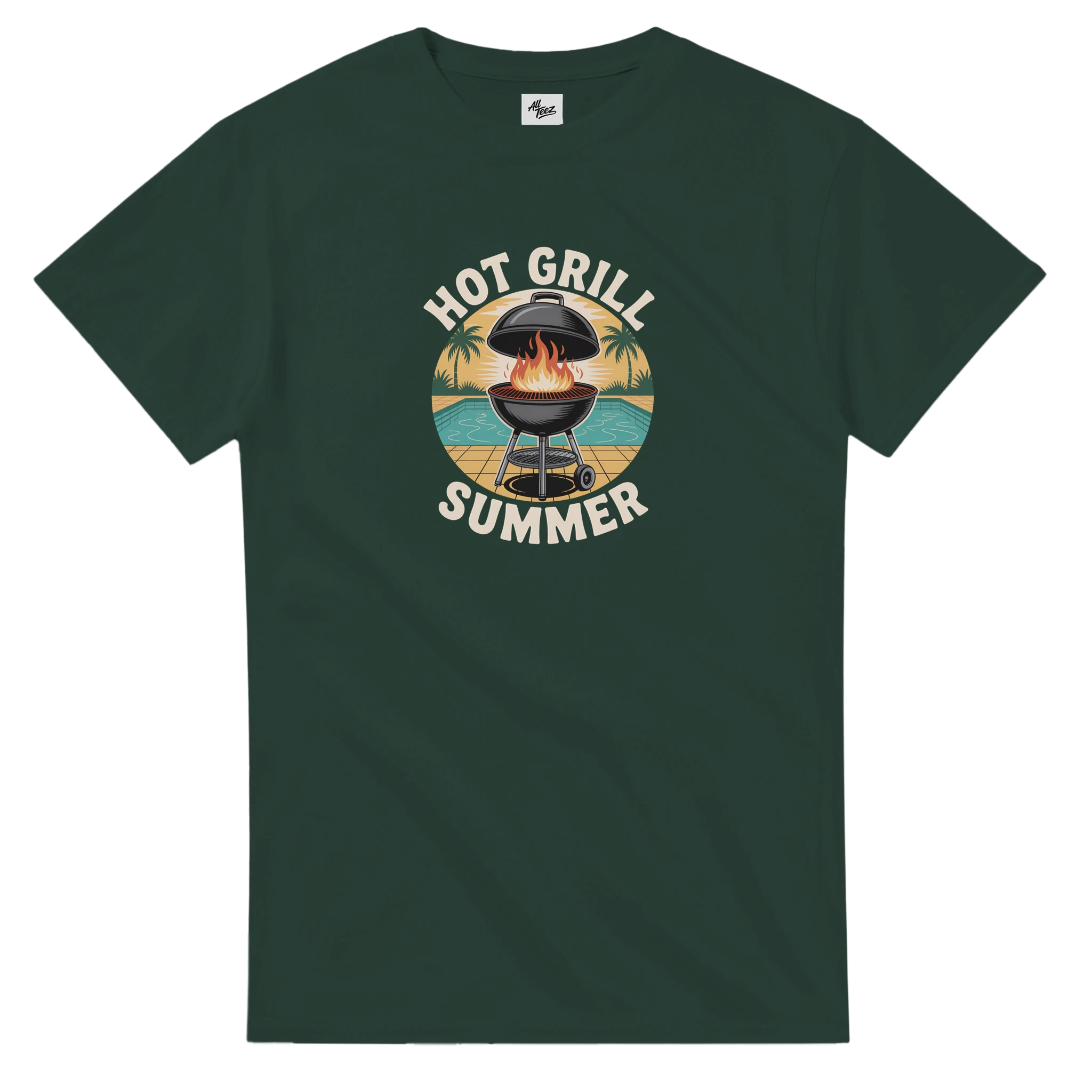 Grill Master BBQ T-Shirt detail - All Teez