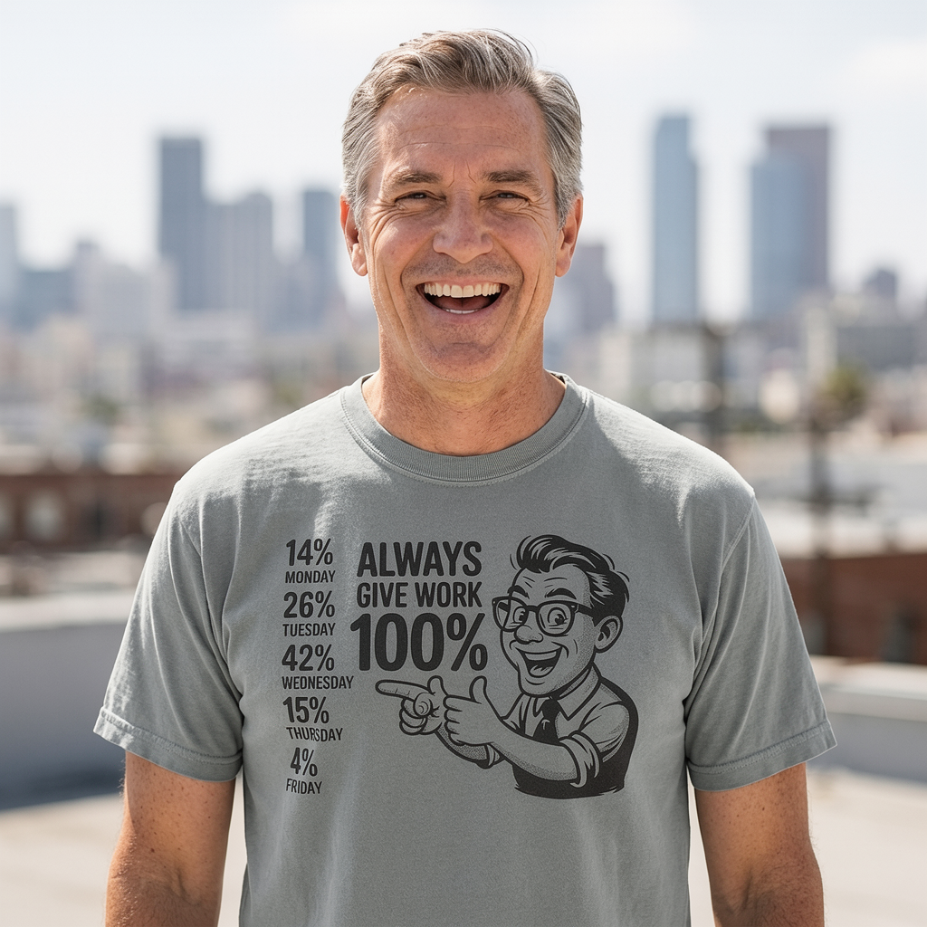 Funny Quote Humorous T-Shirt size guide - All Teez