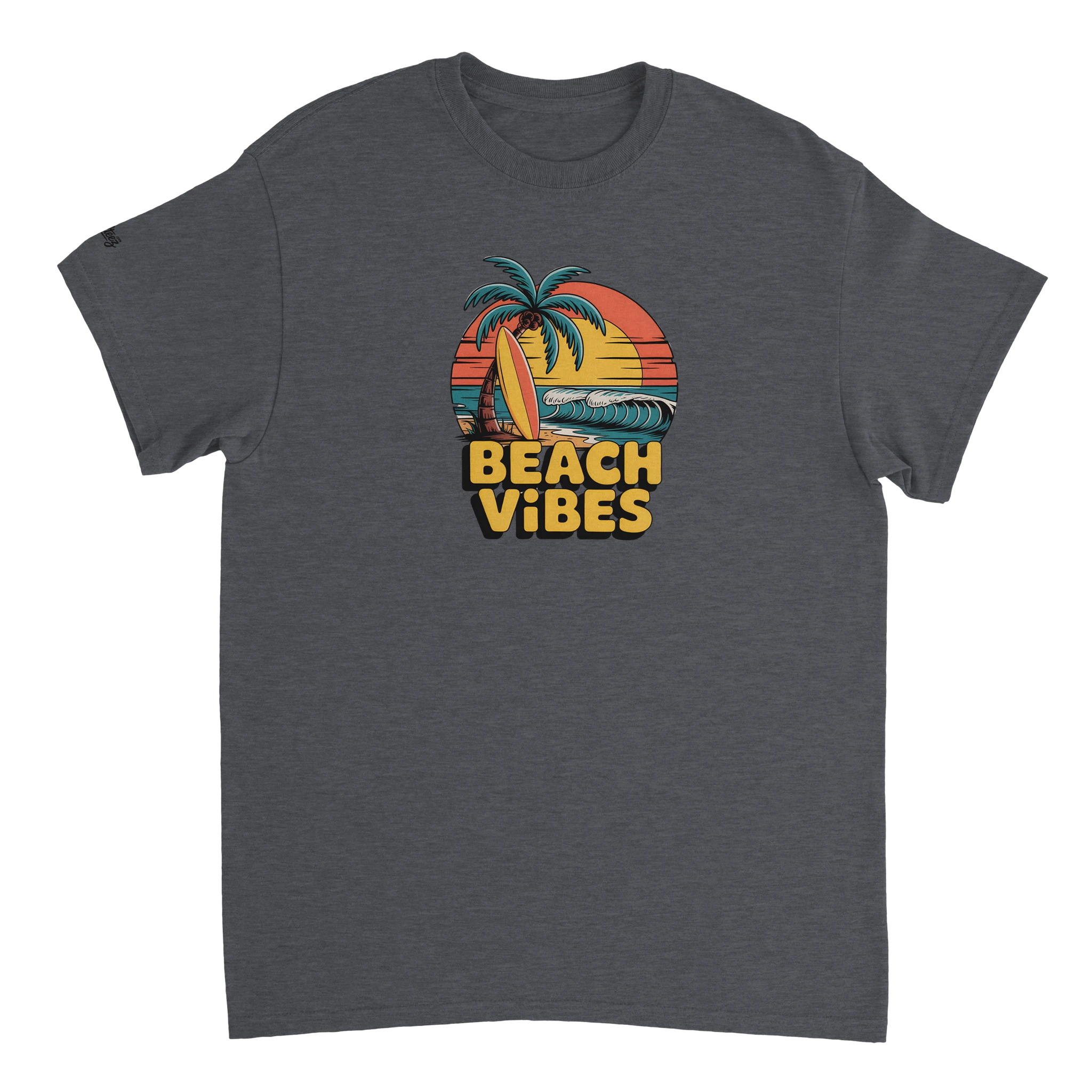 Summer Surf Beach T-Shirt print close-up - All Teez