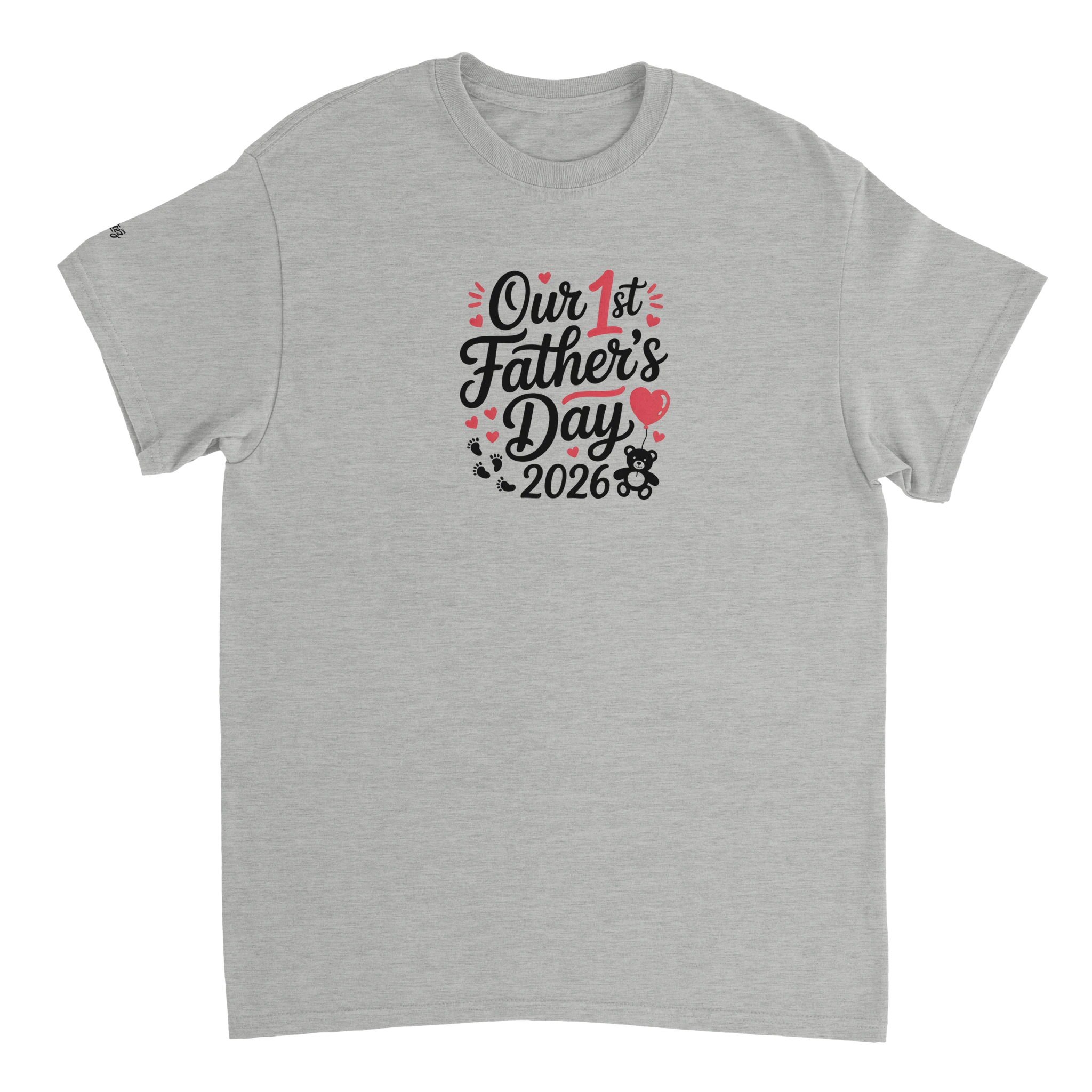 Baby and Me First Fathers Day T-Shirt flat lay - All Teez