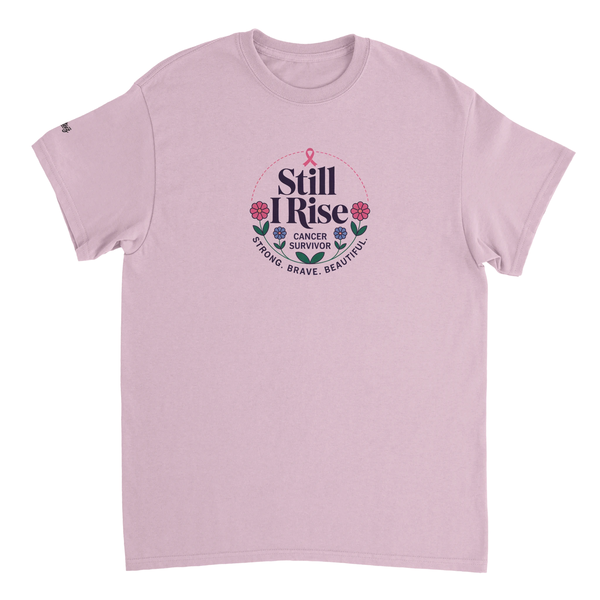 Strong Survivor Cancer Awareness Heavyweight Cotton T-Shirt - All Teez