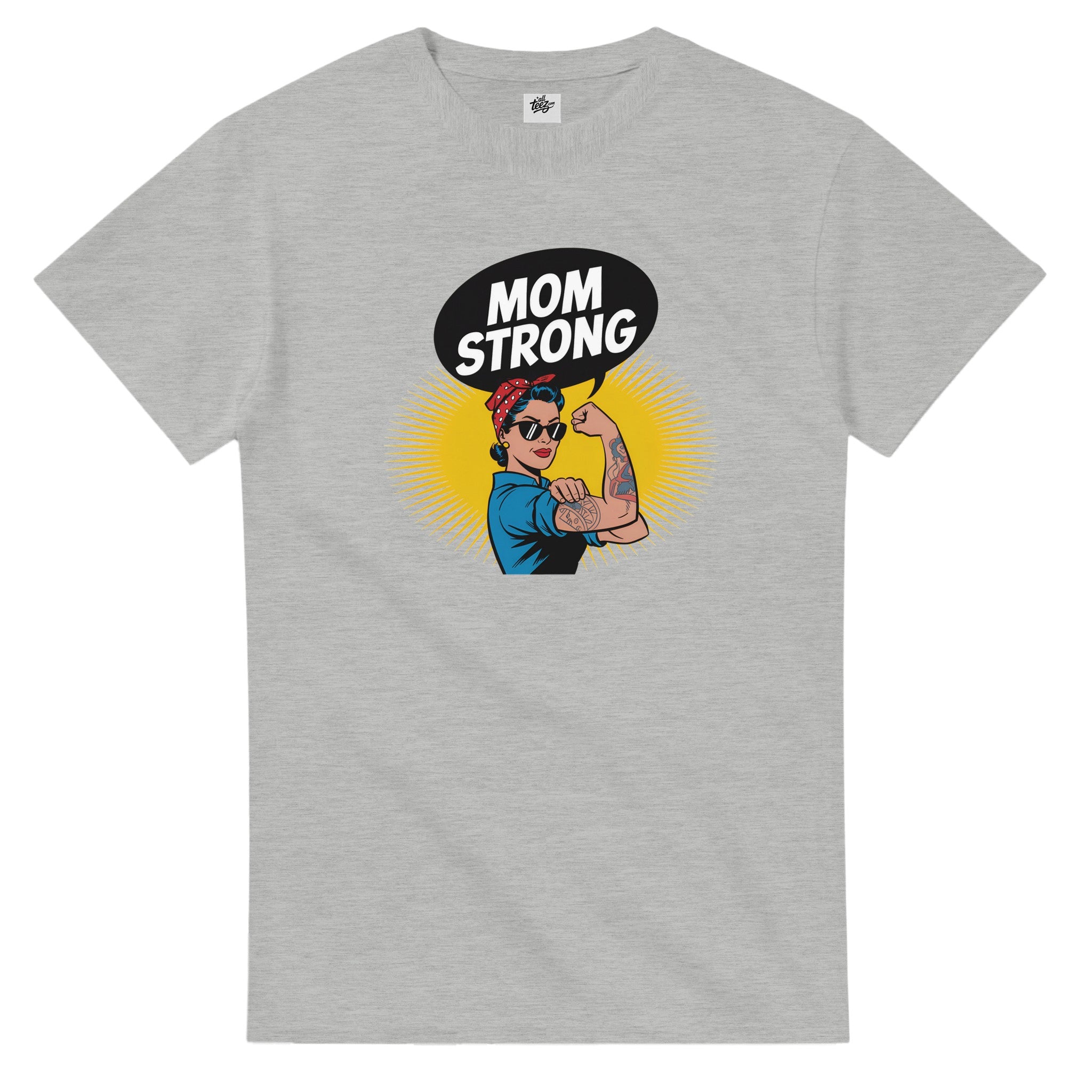 Rock of the Family Mom T-Shirt back view - All Teez