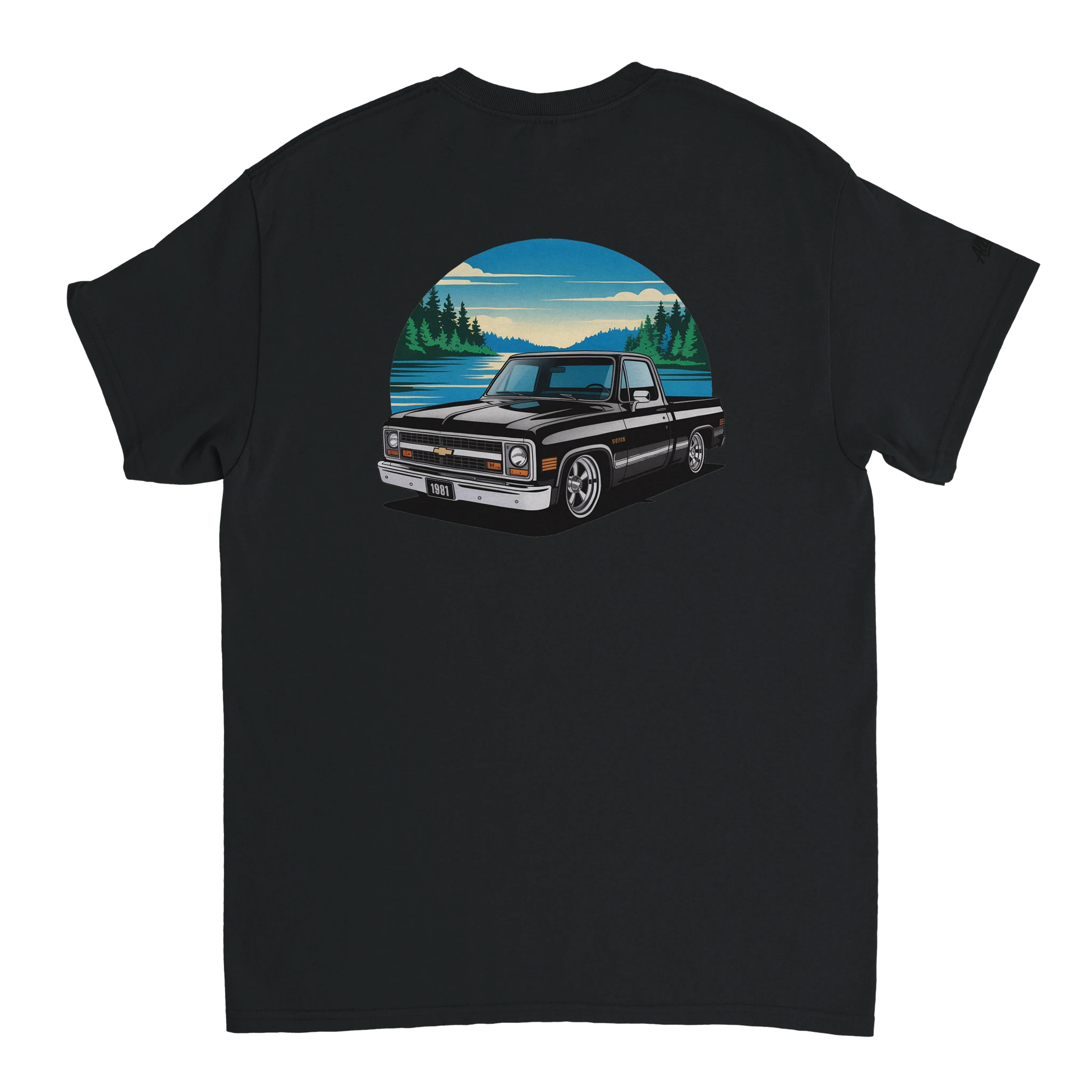 Chevy C10 Square Body Classic Truck Heavyweight Cotton T-Shirt - All Teez