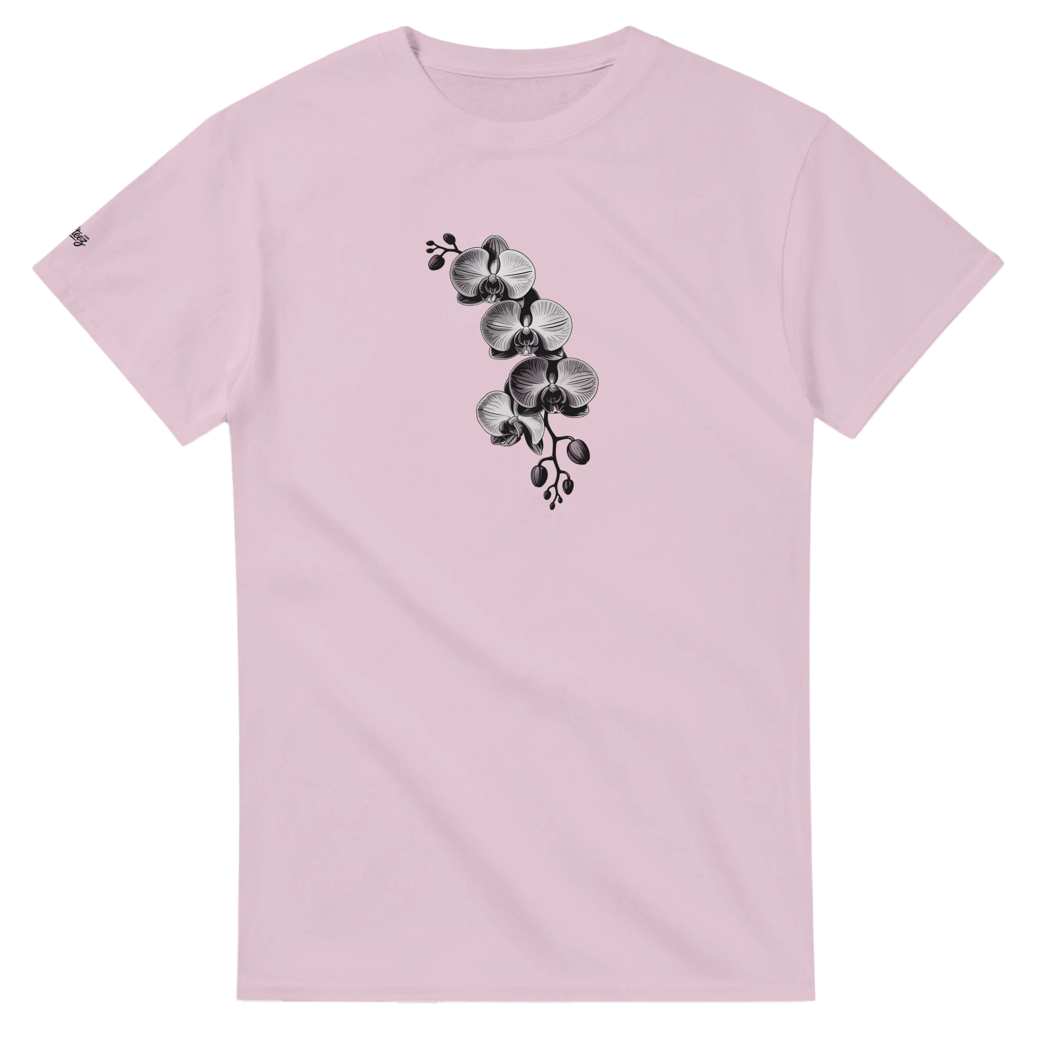 Orchid Floral Print T-Shirt detail - All Teez