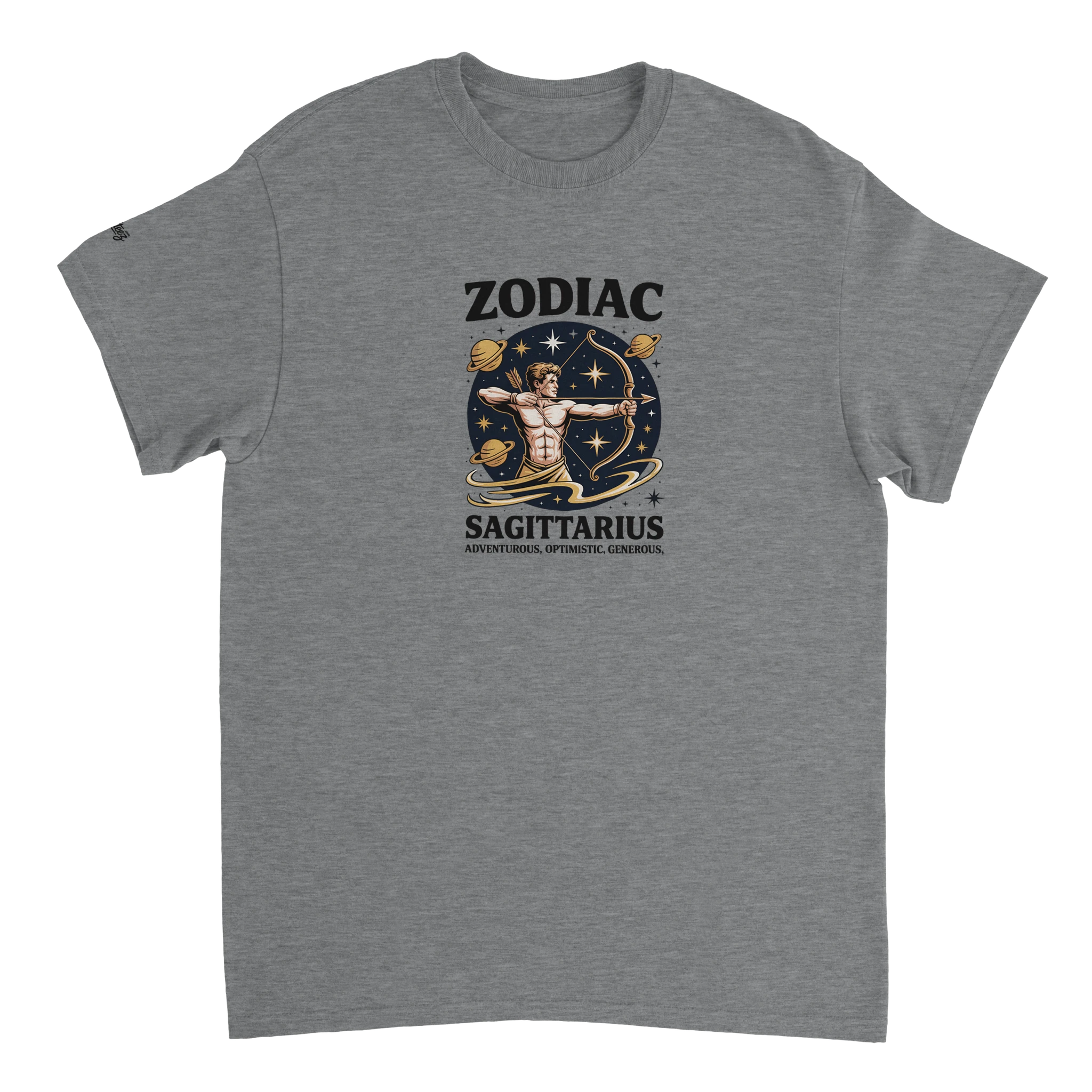 Sagittarius Zodiac T-Shirt print close-up - All Teez