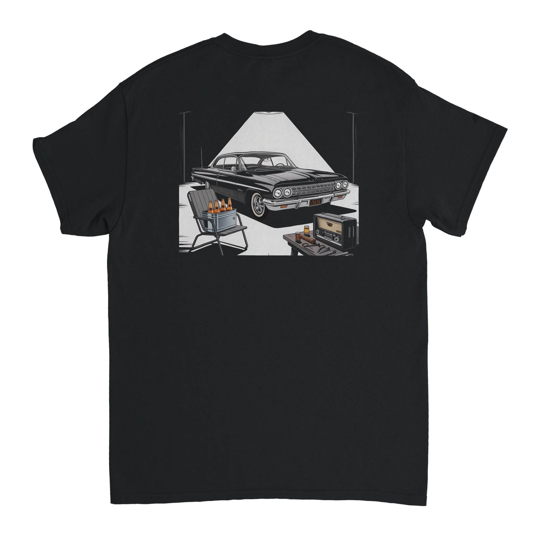 Vintage Classic Car T-Shirt detail - All Teez