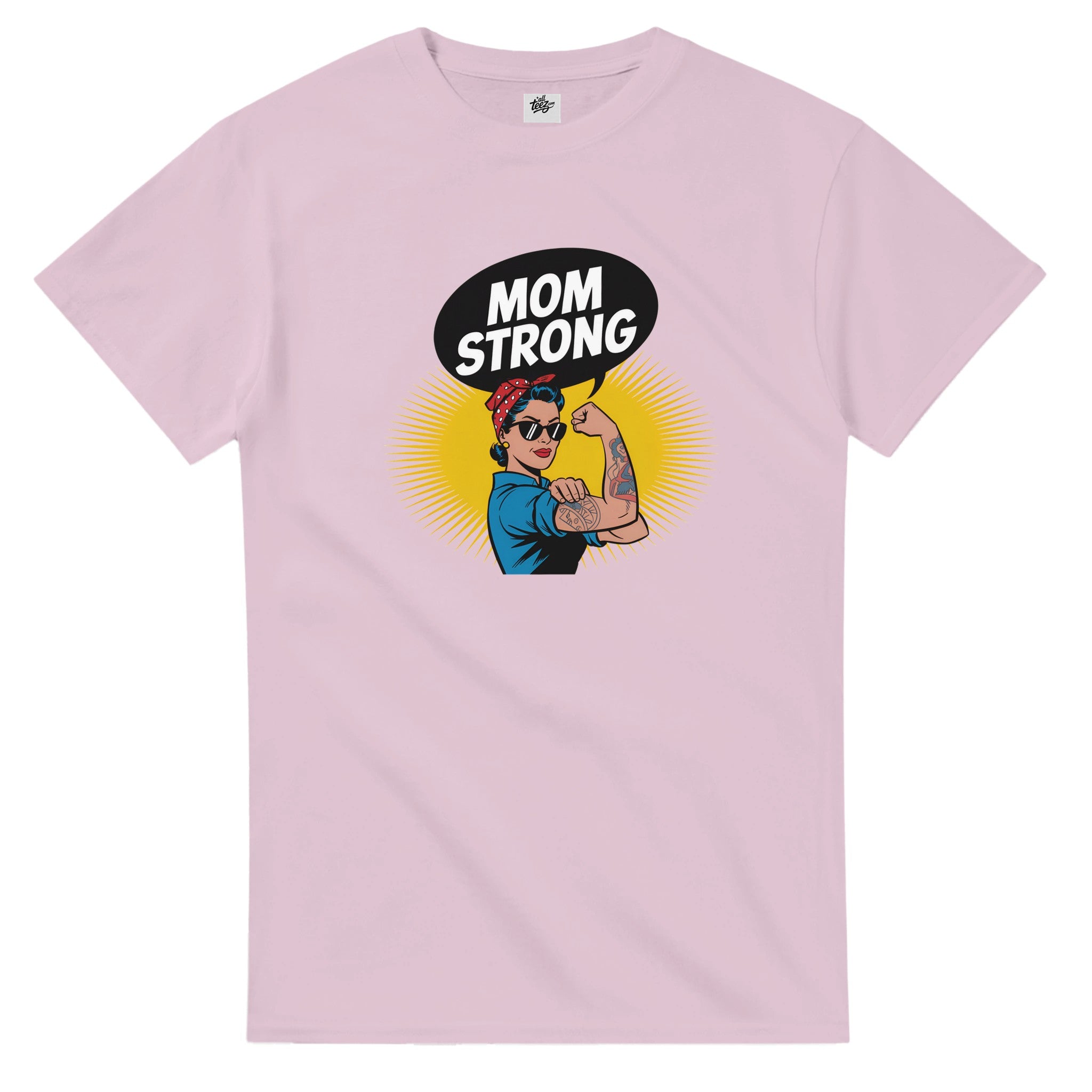 Rock of the Family Mom T-Shirt color view - All Teez