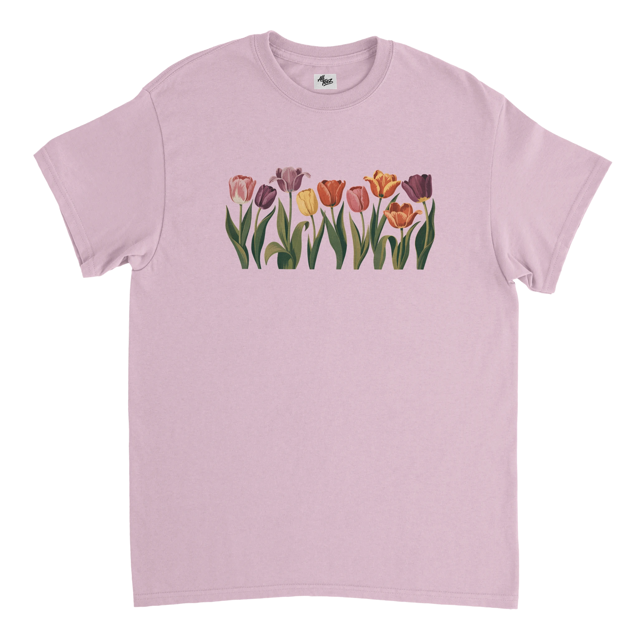 Tulip Garden T-Shirt size guide - All Teez