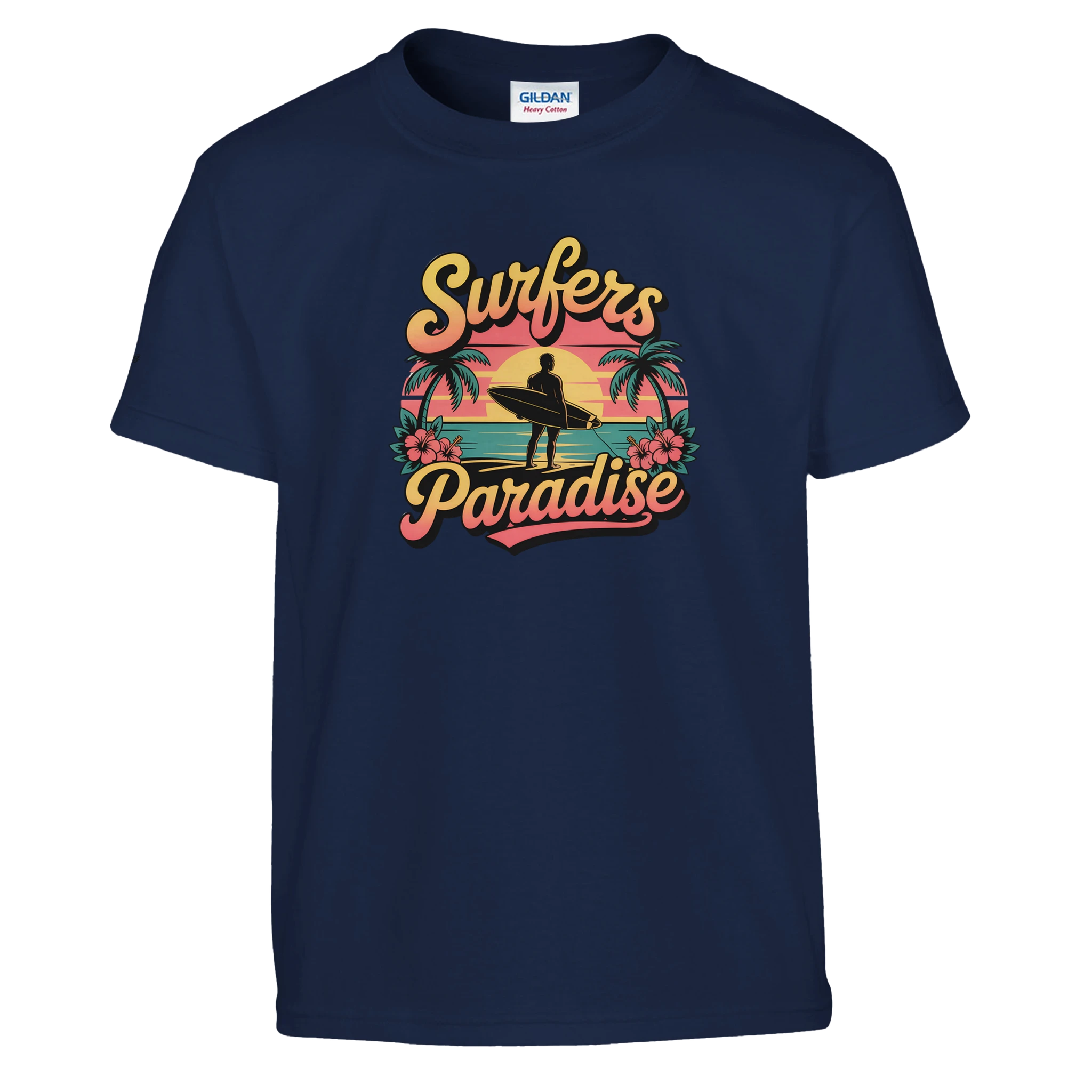 Little Surfer Beach Kids T-Shirt detail - All Teez