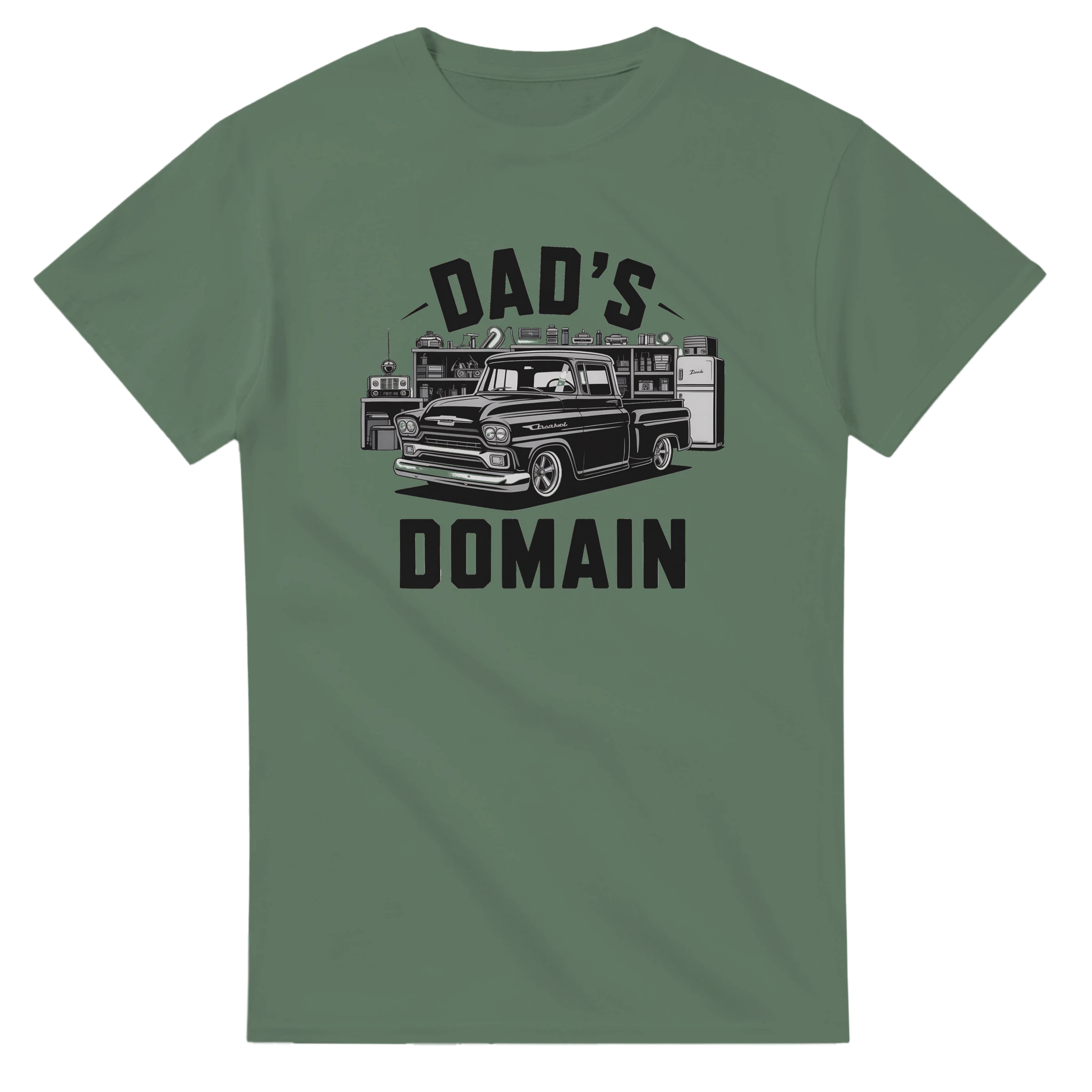 Dads Man Cave Car Mechanic T-Shirt detail - All Teez