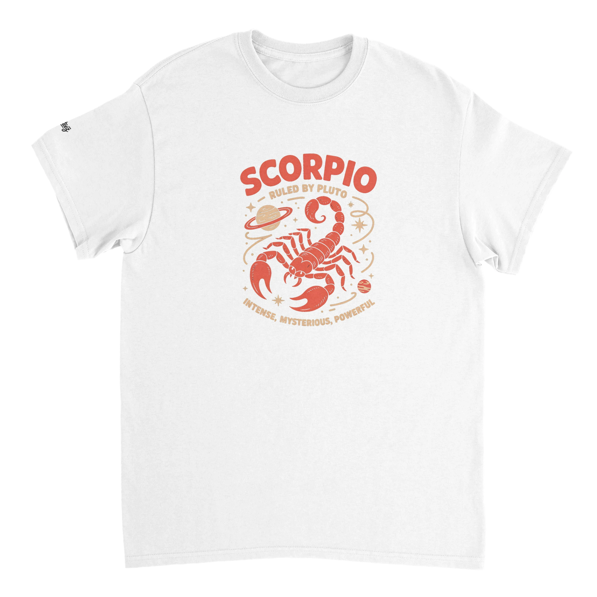 Scorpio Zodiac Heavyweight Cotton Astrology Graphic T-Shirt - All Teez