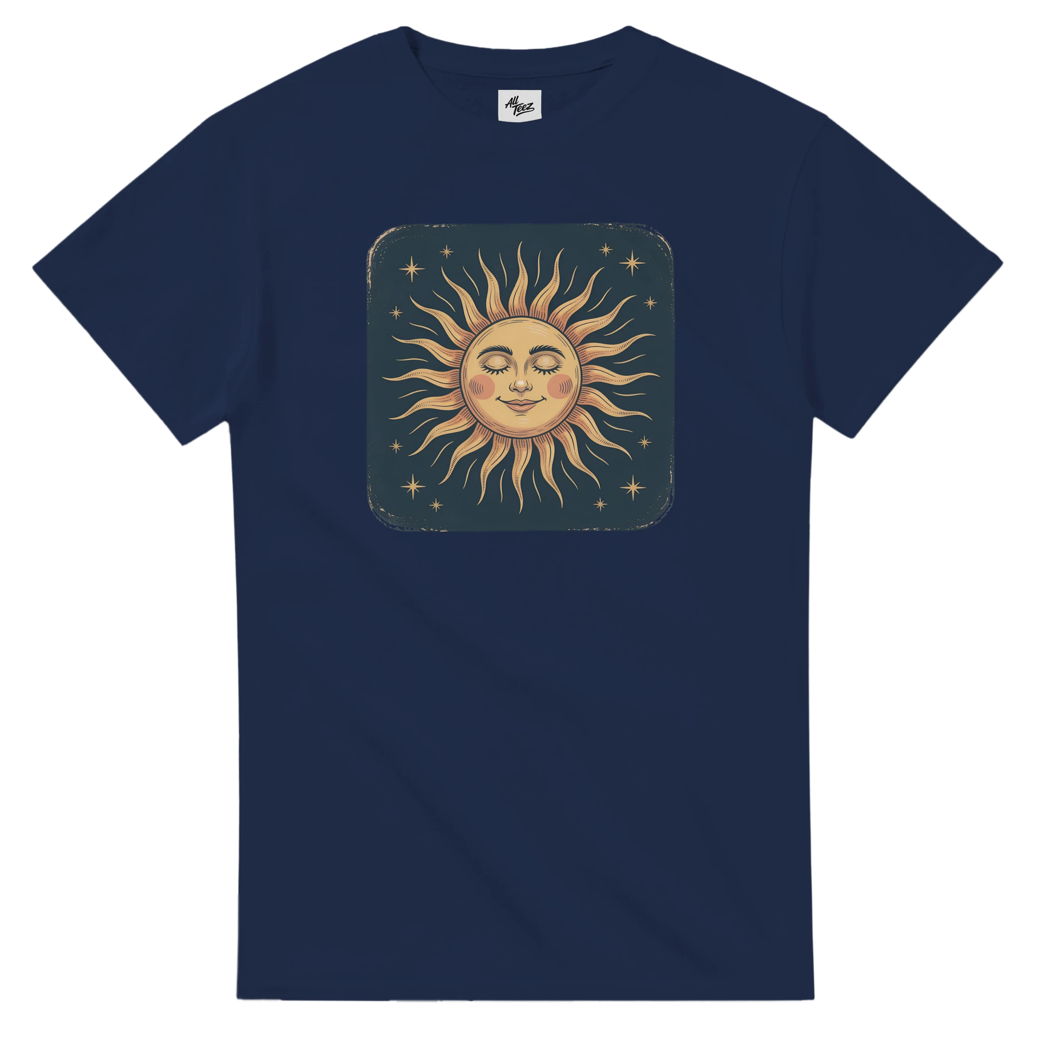 Vintage Solar Graphic Heavyweight Cotton Classic Fit T-Shirt - All Teez