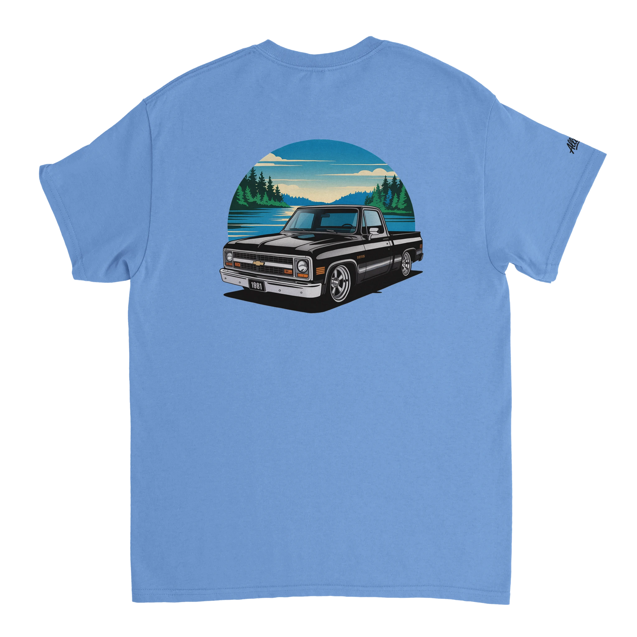 Chevy C10 Square Body T-Shirt size guide - All Teez
