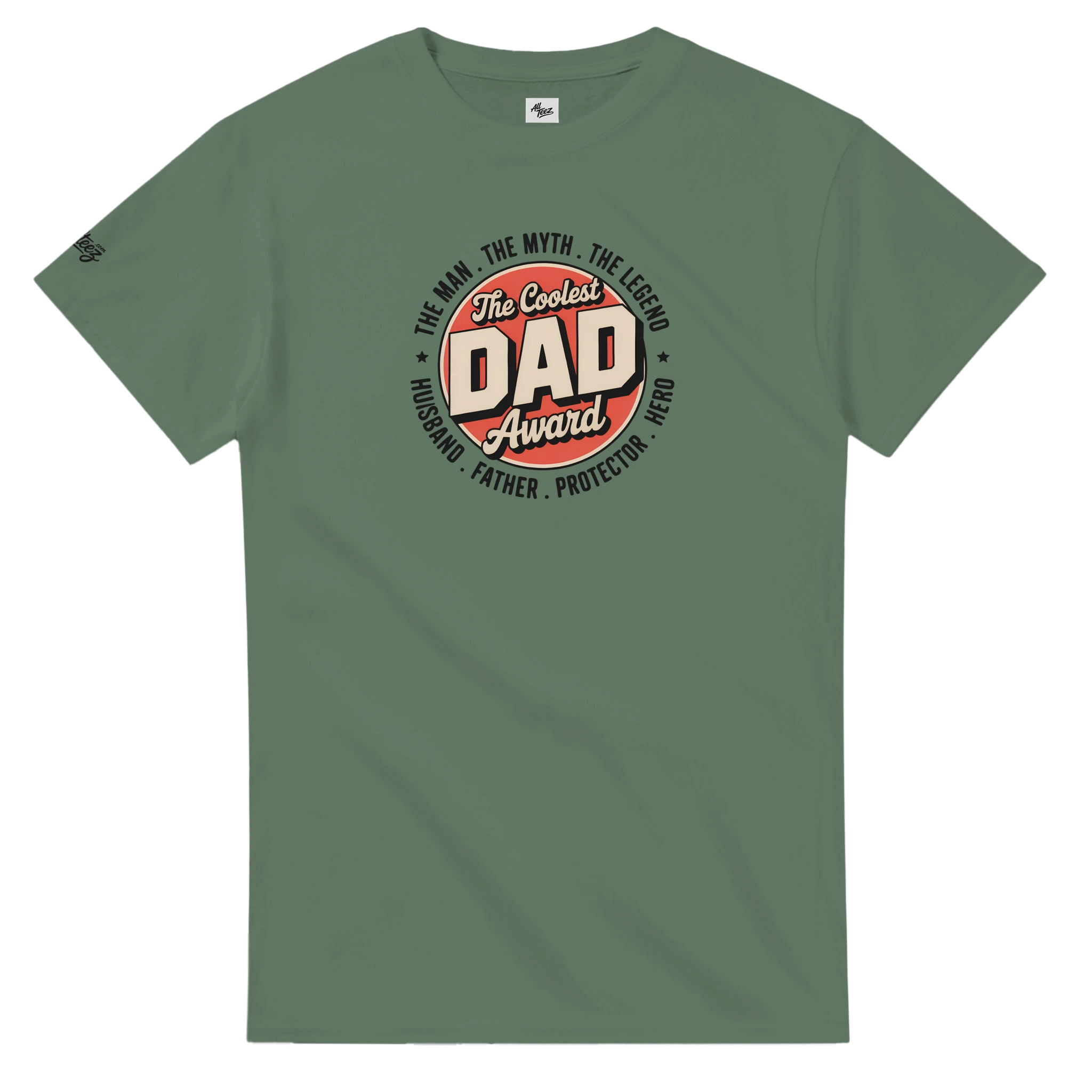 Coolest Dad Award T-Shirt back view - All Teez