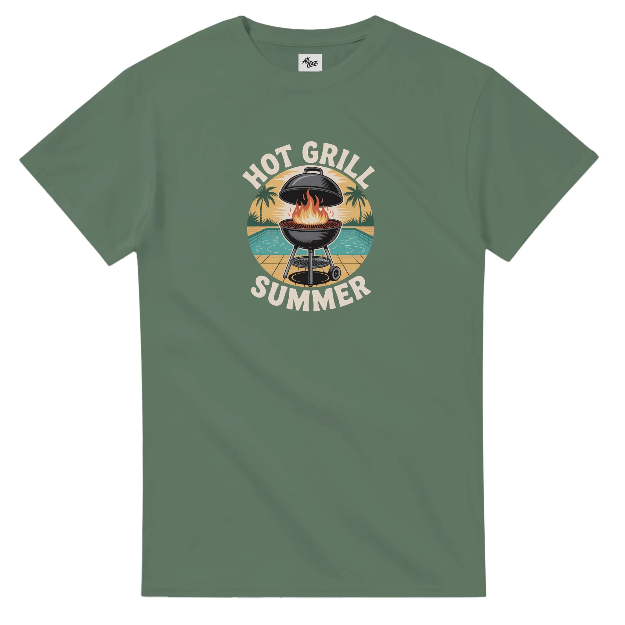 Grill Master BBQ T-Shirt back view - All Teez