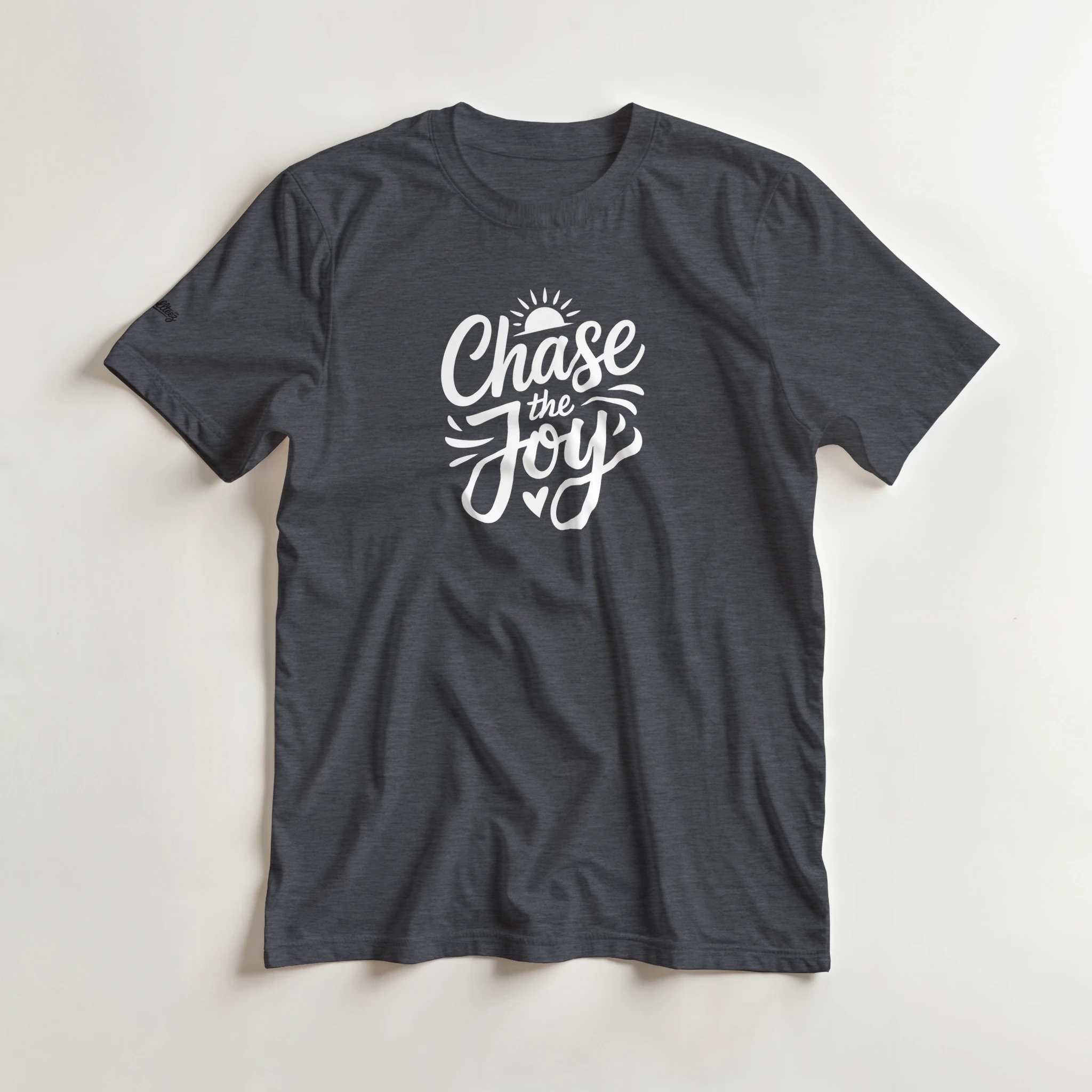 Positive Minded Young Lady T-Shirt flat lay - All Teez