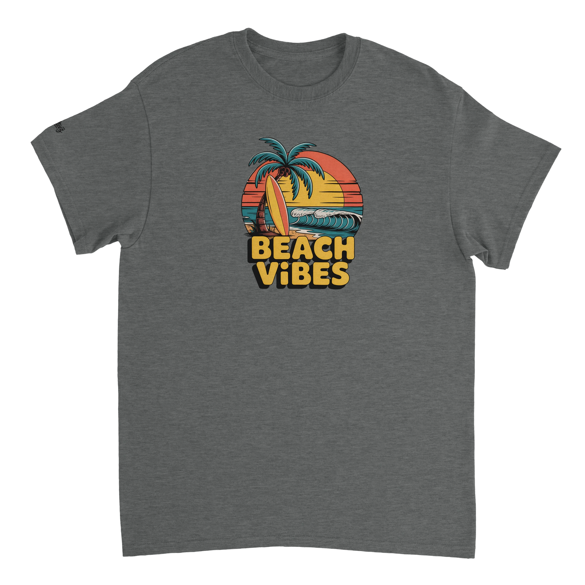 Summer Surf Beach T-Shirt flat lay - All Teez