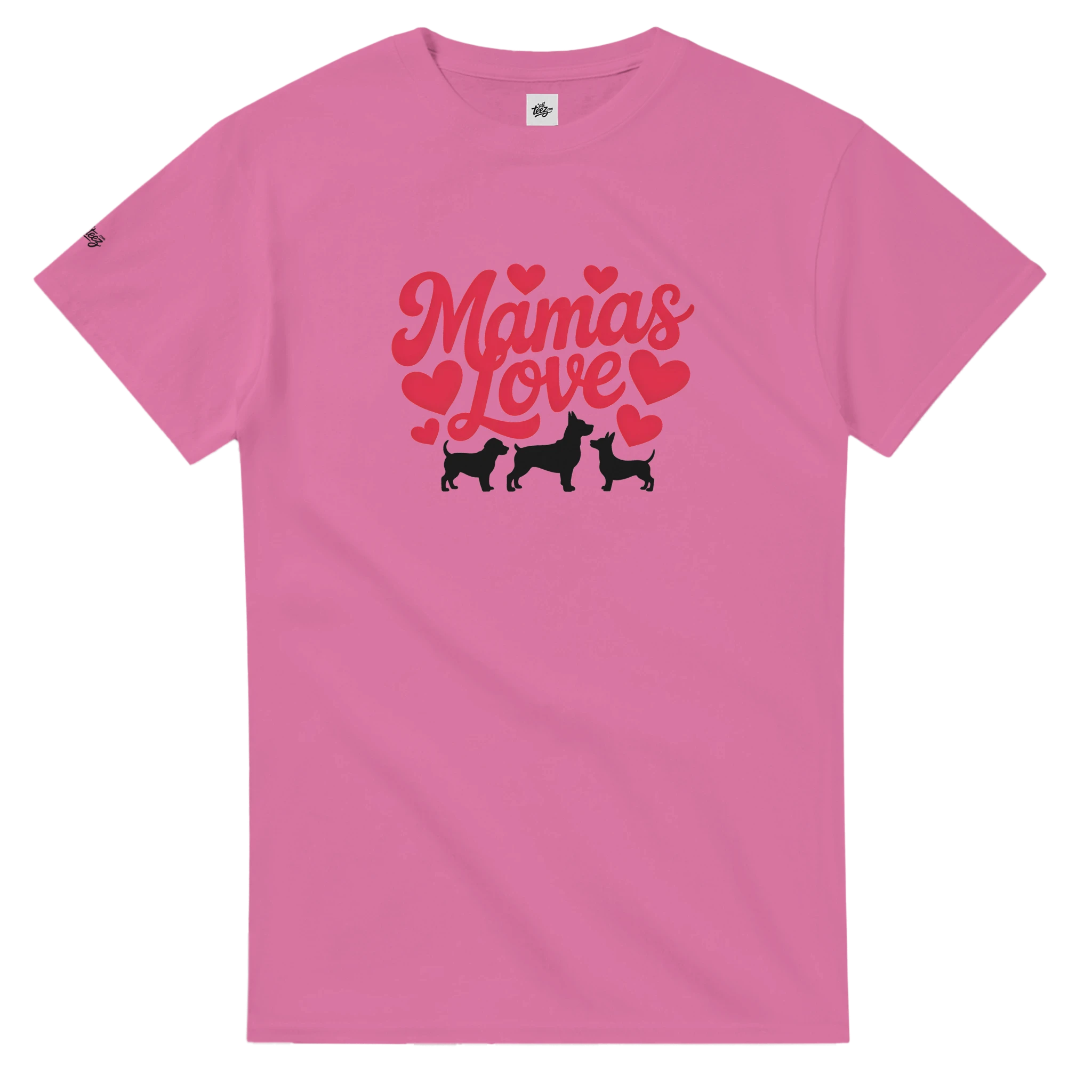Dog Mom My Dogs & I Graphic T-Shirt back view - All Teez