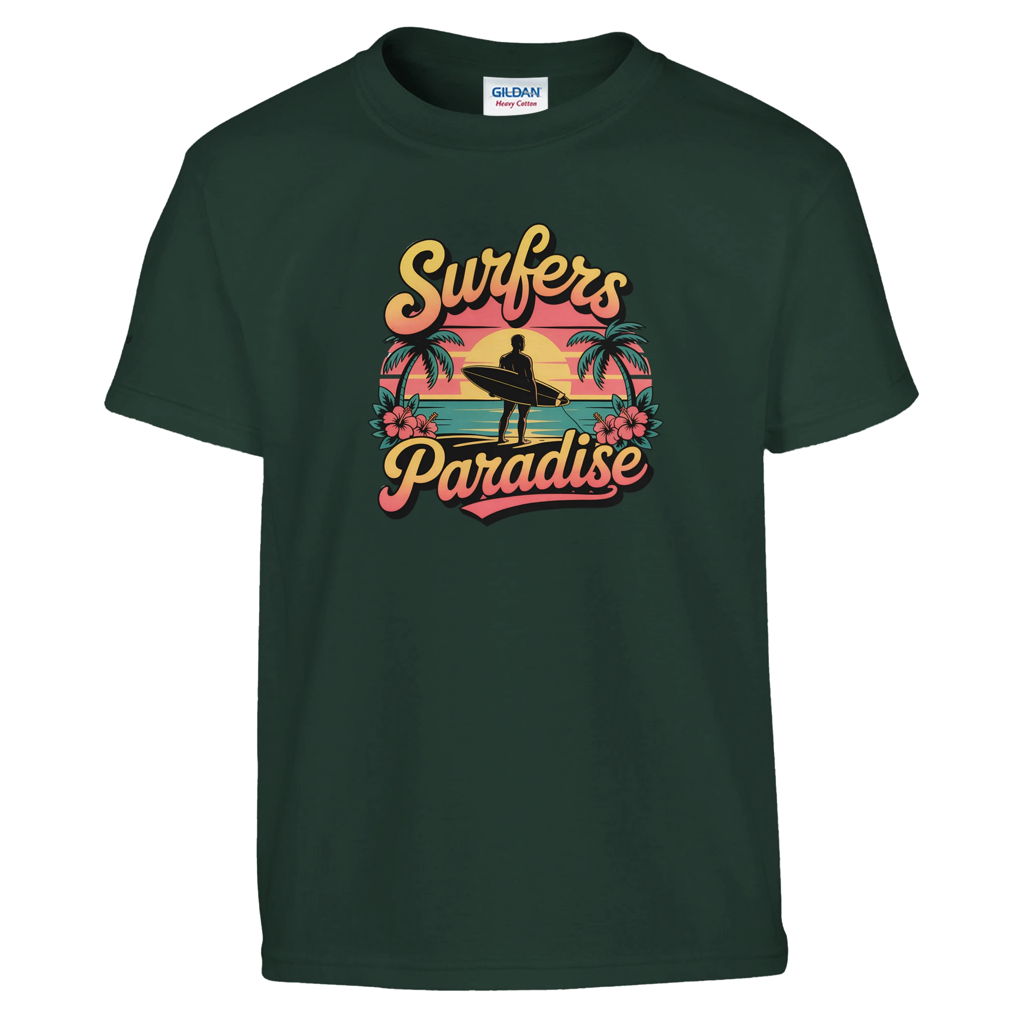 Little Surfer Beach Kids T-Shirt mockup view - All Teez